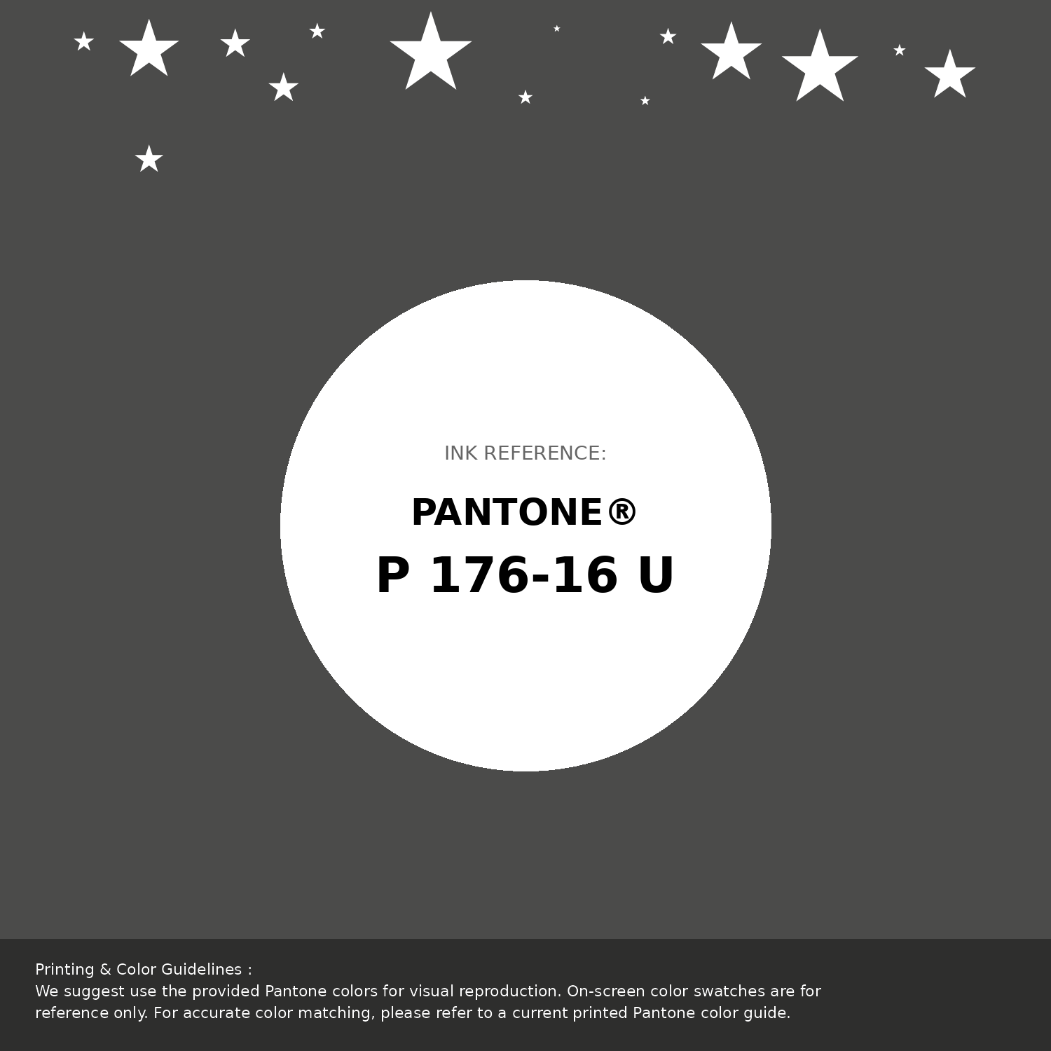 Beautiful Pantone swatch artwork featuring Pantone P 176-16 U Color | Hex color Code #4b4b4a. Professional color swatch design perfect for designers and color enthusiasts. #pantone #colorswatch #designresource #4b4b4a