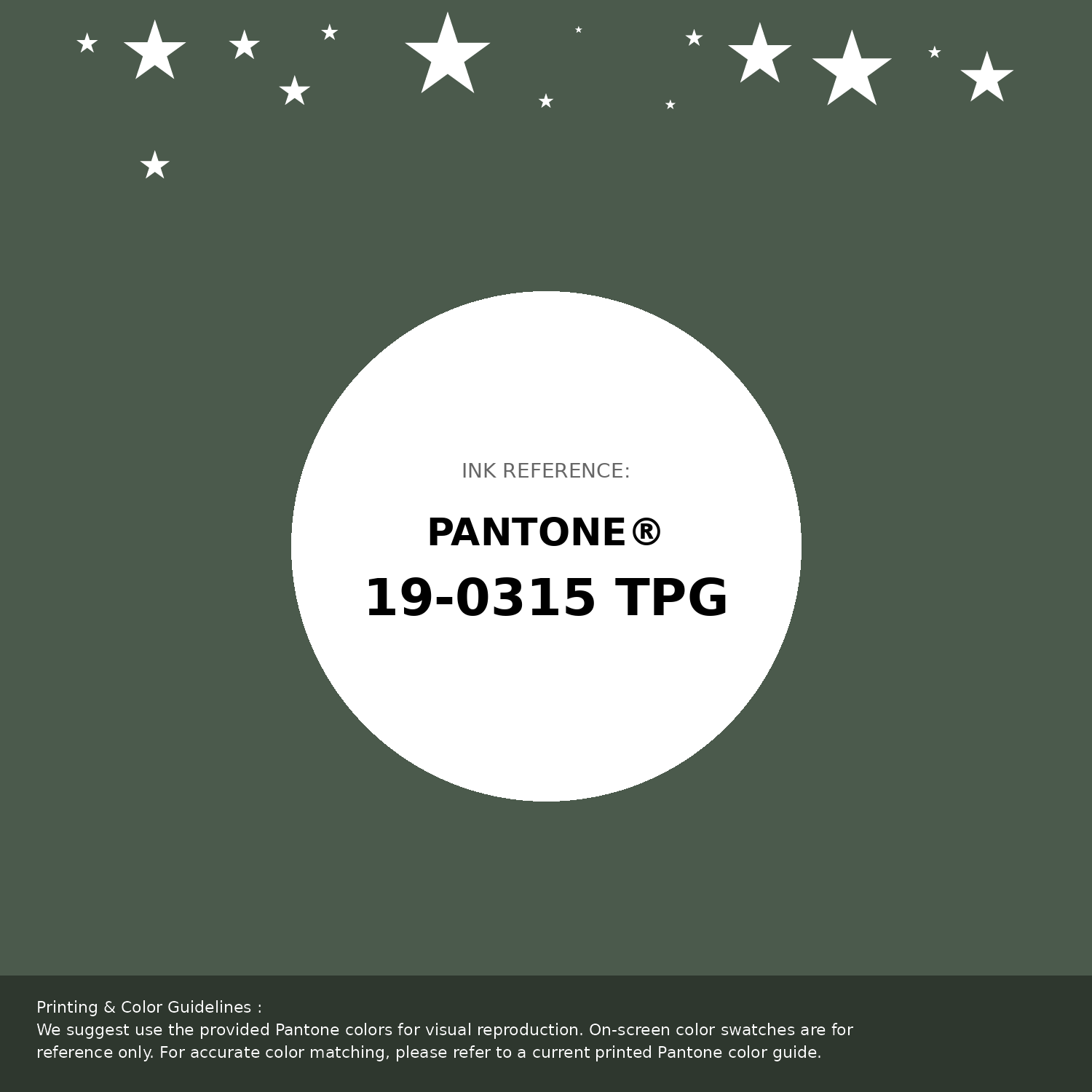 Beautiful Pantone swatch artwork featuring Pantone 19-0315 Tpg Black Forest Color | Hex color Code #4b5a4c. Professional color swatch design perfect for designers and color enthusiasts. #pantone #colorswatch #designresource #4b5a4c