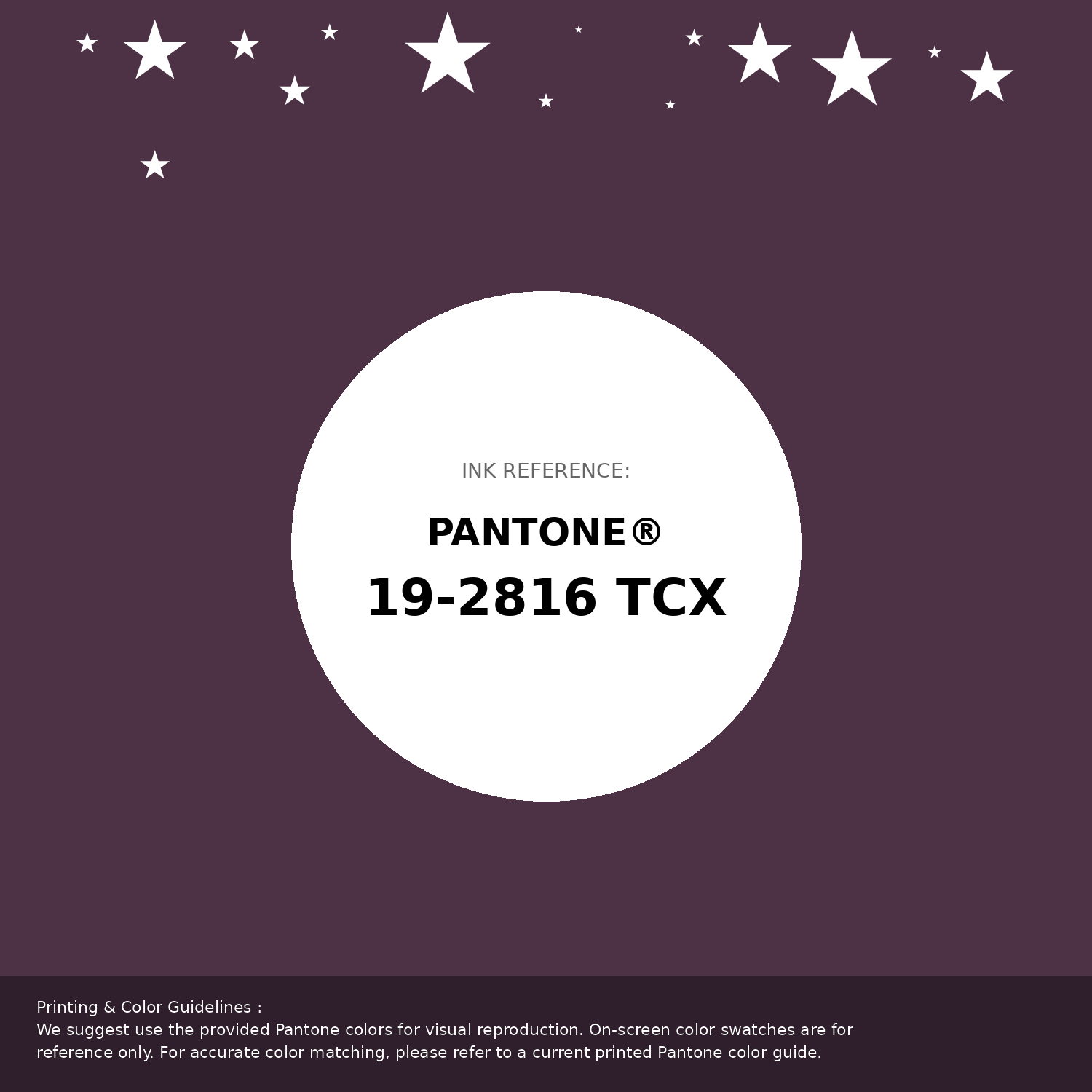Hex Color #4d3246 | Printing Match PANTONE 19-2816 TCX | Color