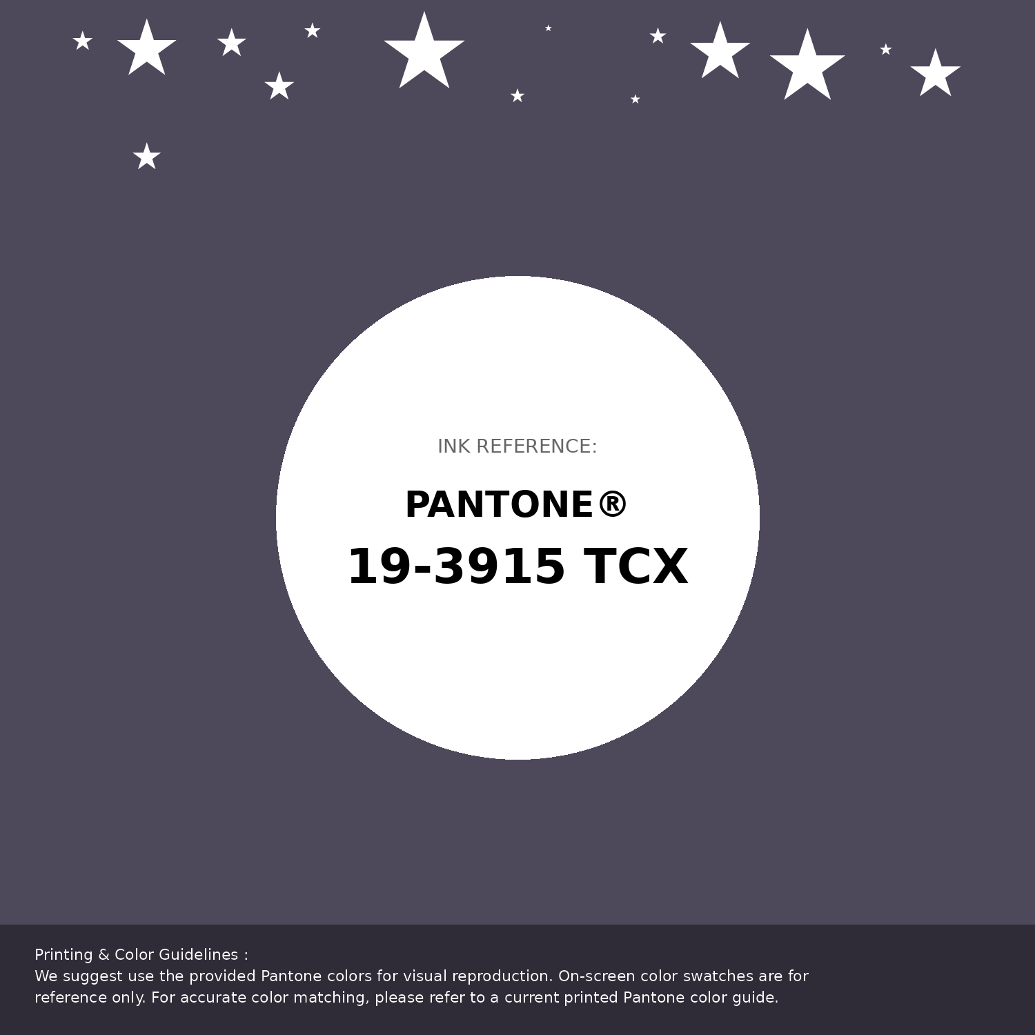 Beautiful Pantone swatch artwork featuring Pantone 19-3915 Tcx Graystone Color | Hex color Code #4d495b. Professional color swatch design perfect for designers and color enthusiasts. #pantone #colorswatch #designresource #4d495b