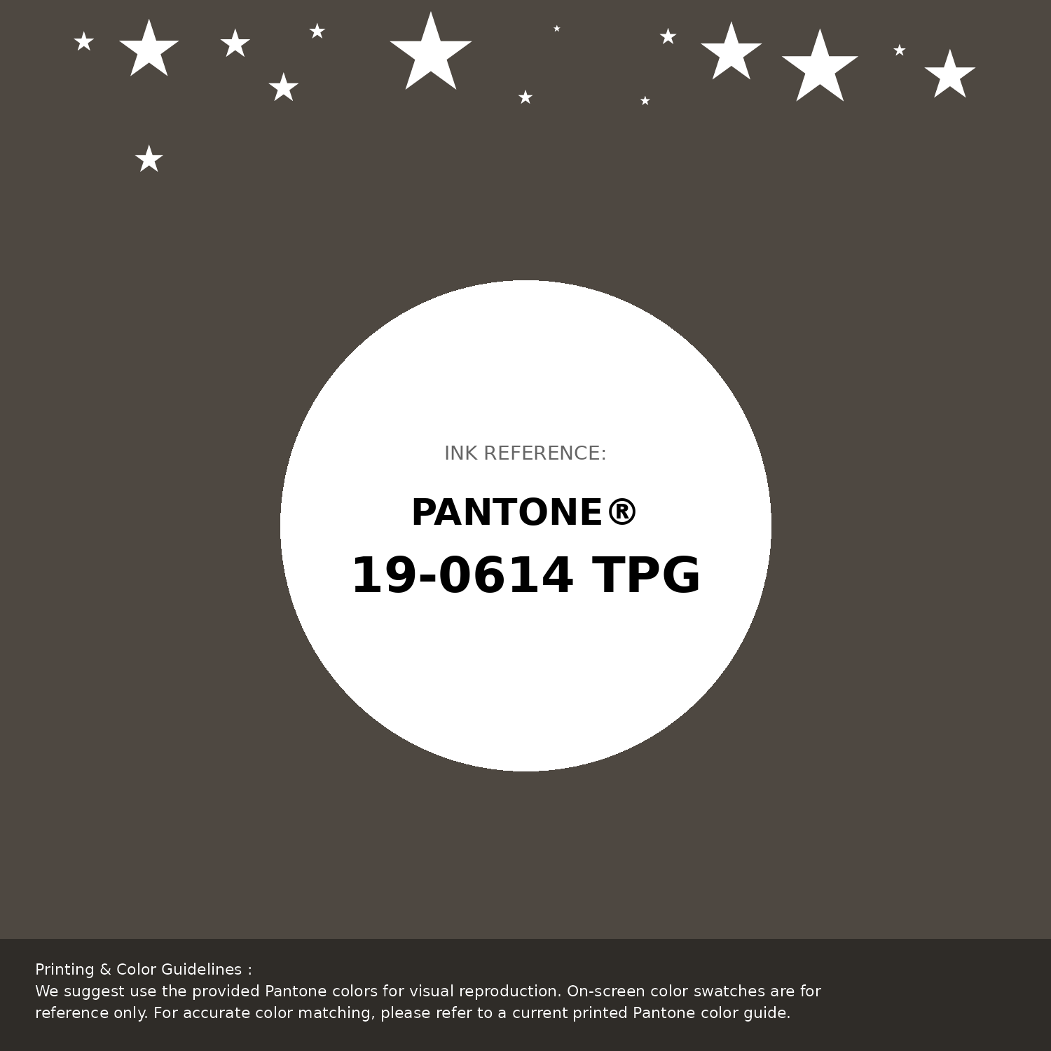 Beautiful Pantone swatch artwork featuring Pantone 19-0614 Tpg Wren Color | Hex color Code #4e4841. Professional color swatch design perfect for designers and color enthusiasts. #pantone #colorswatch #designresource #4e4841