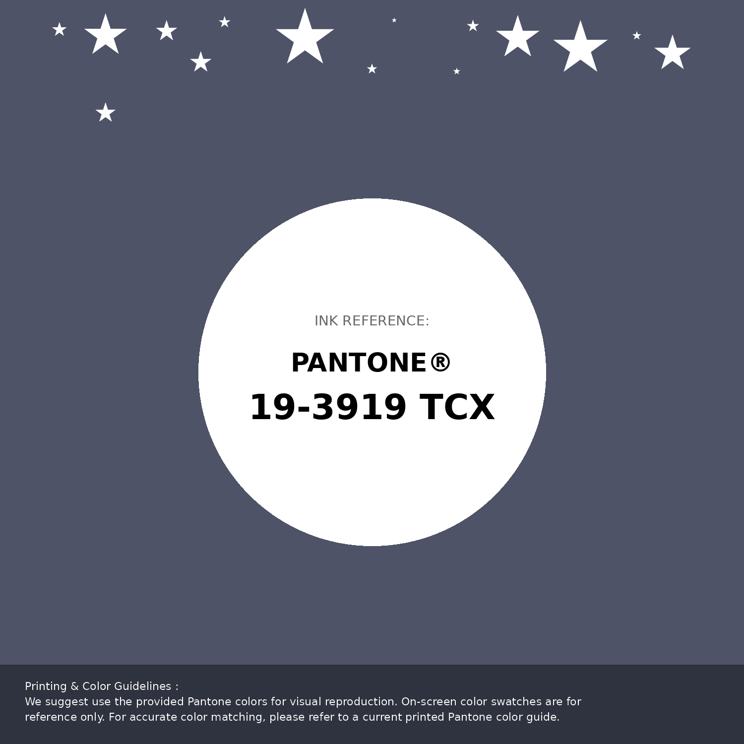Beautiful Pantone swatch artwork featuring Pantone 19-3919 Tcx Nightshadow Blue Color | Hex color Code #4e5368. Professional color swatch design perfect for designers and color enthusiasts. #pantone #colorswatch #designresource #4e5368