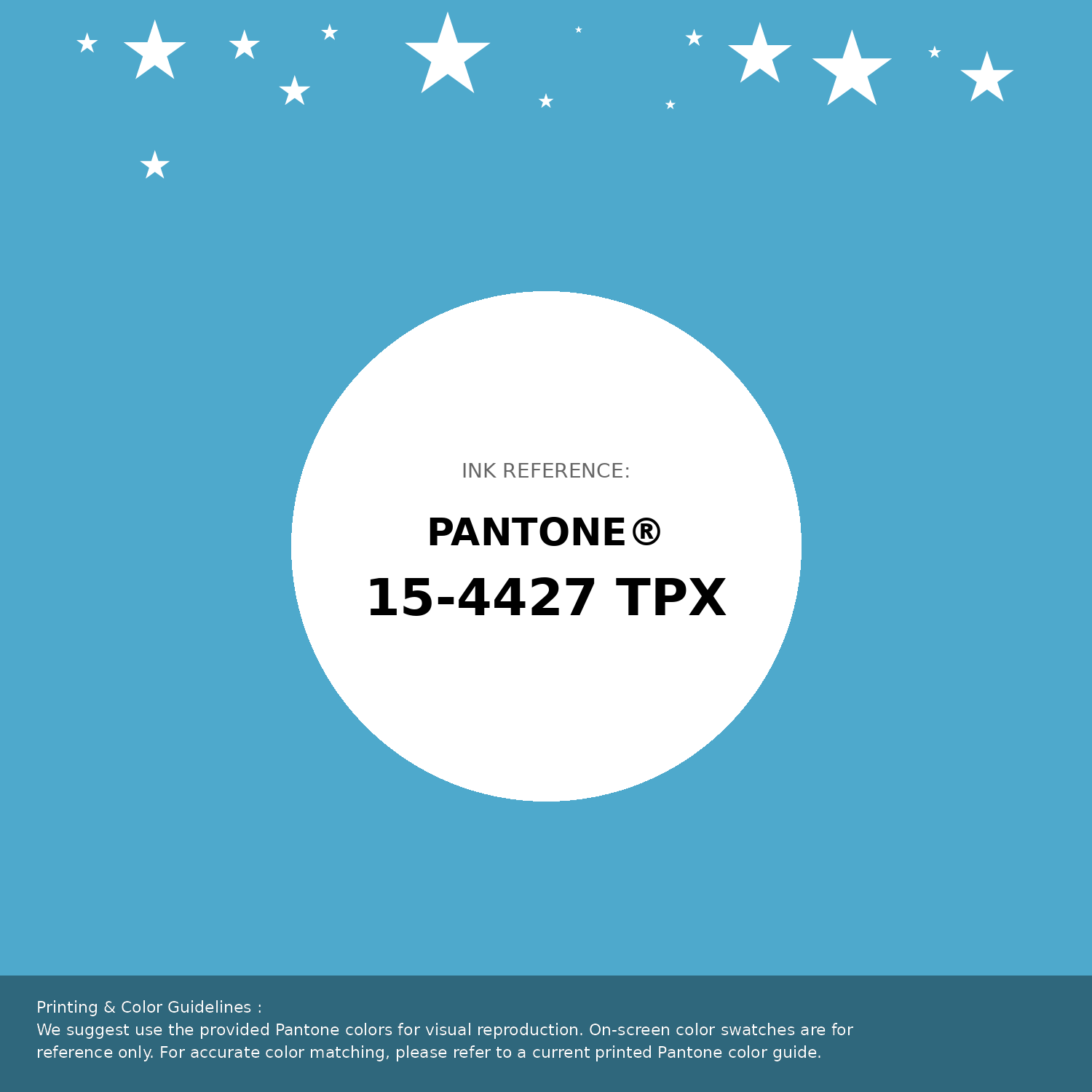 Beautiful Pantone swatch artwork featuring Pantone 15-4427 Tpx Norse Blue Color | Hex color Code #4ea9cc. Professional color swatch design perfect for designers and color enthusiasts. #pantone #colorswatch #designresource #4ea9cc