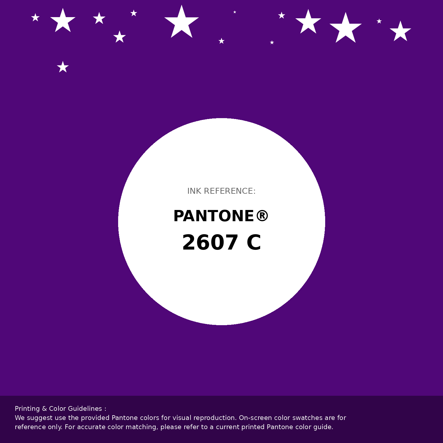 Hex Color #500778 | Printing Match PANTONE 2607 C | Color