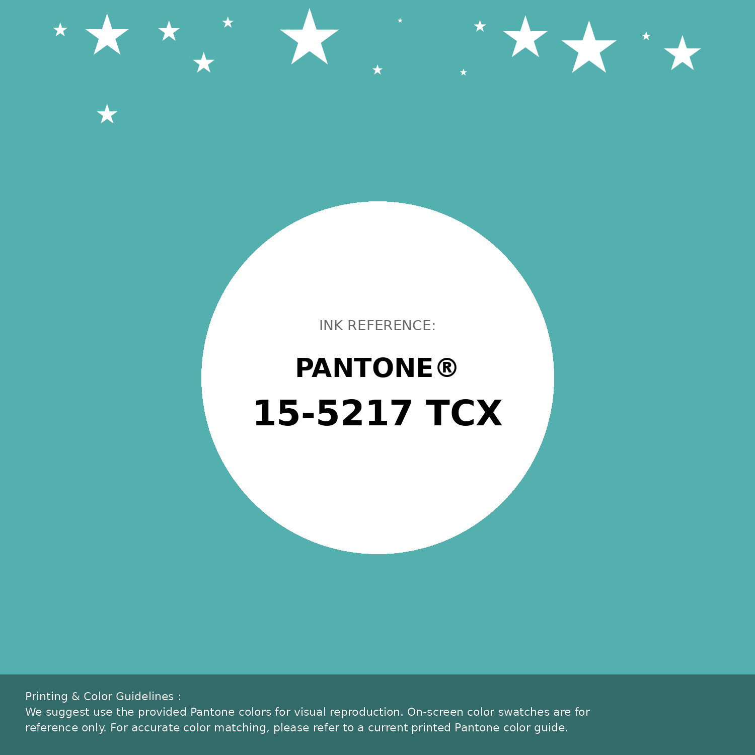 Hex Color #53b0ae | Printing Match PANTONE 15-5217 TCX | Color