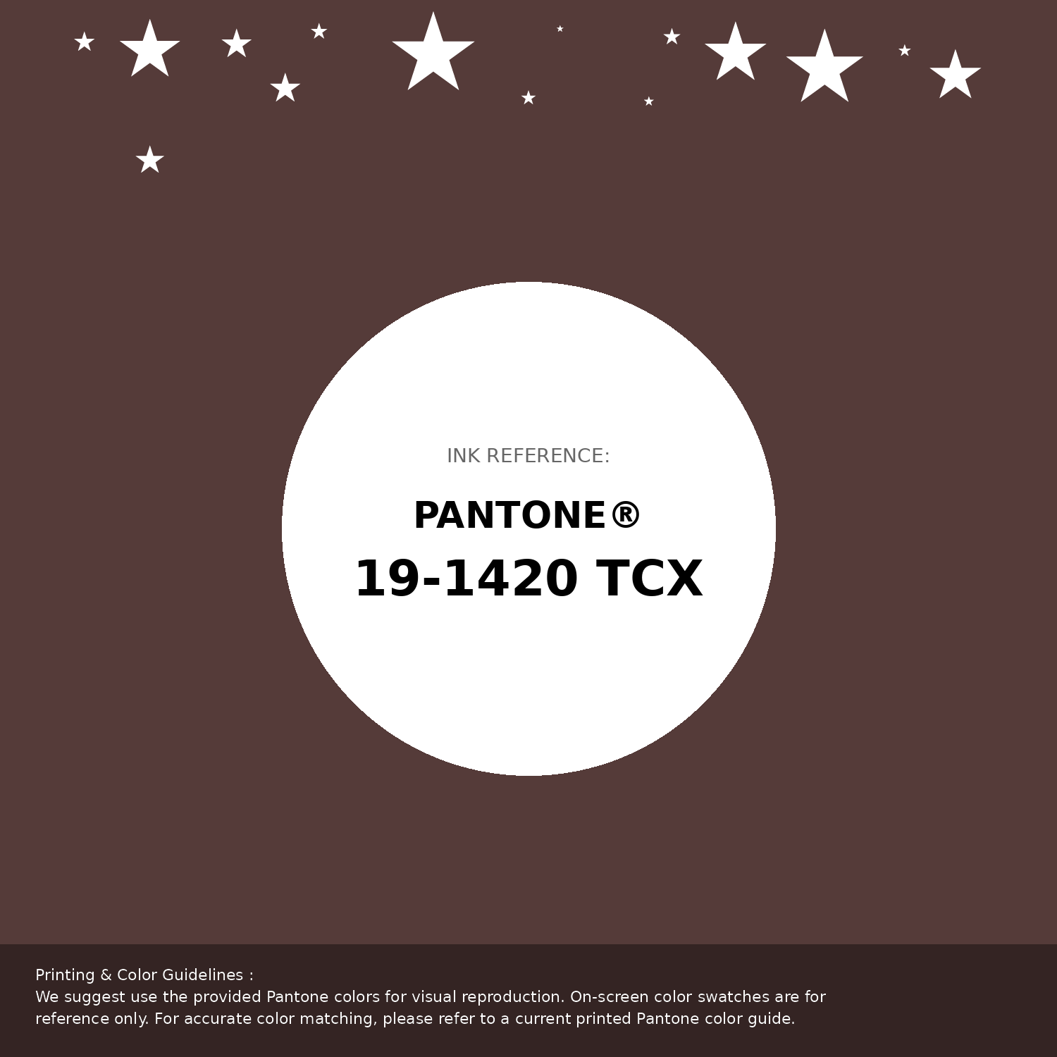Hex Color #553b39 | Printing Match PANTONE 19-1420 TCX | Color