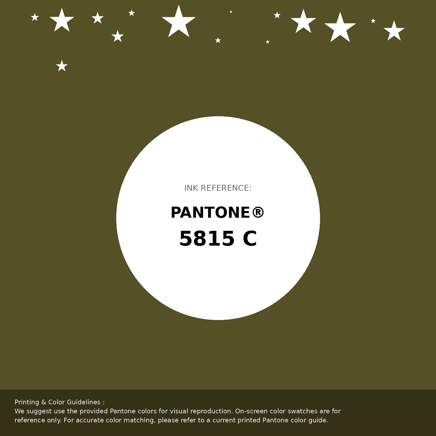 Beautiful Pantone swatch artwork featuring Pantone 5815 C Color | Hex color Code #555025. Professional color swatch design perfect for designers and color enthusiasts. #pantone #colorswatch #designresource #555025