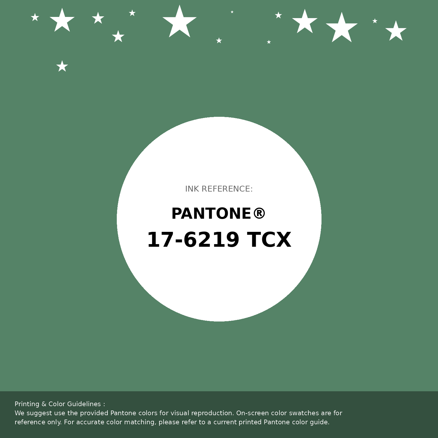 Beautiful Pantone swatch artwork featuring Pantone 17-6219 Tcx Deep Grass Green Color | Hex color Code #558367. Professional color swatch design perfect for designers and color enthusiasts. #pantone #colorswatch #designresource #558367