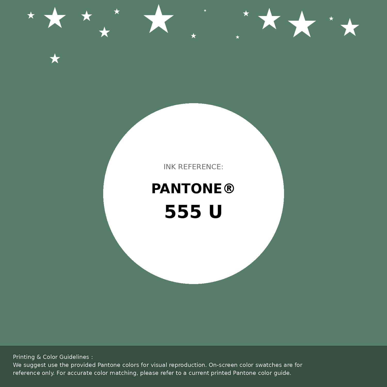 Beautiful Pantone swatch artwork featuring Pantone 555 U Color | Hex color Code #567e6a. Professional color swatch design perfect for designers and color enthusiasts. #pantone #colorswatch #designresource #567e6a
