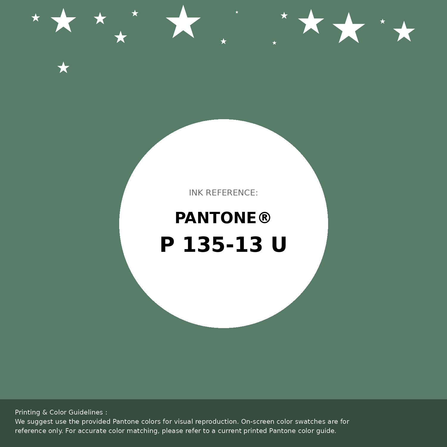 Beautiful Pantone swatch artwork featuring Pantone P 135-13 U Color | Hex color Code #577d68. Professional color swatch design perfect for designers and color enthusiasts. #pantone #colorswatch #designresource #577d68