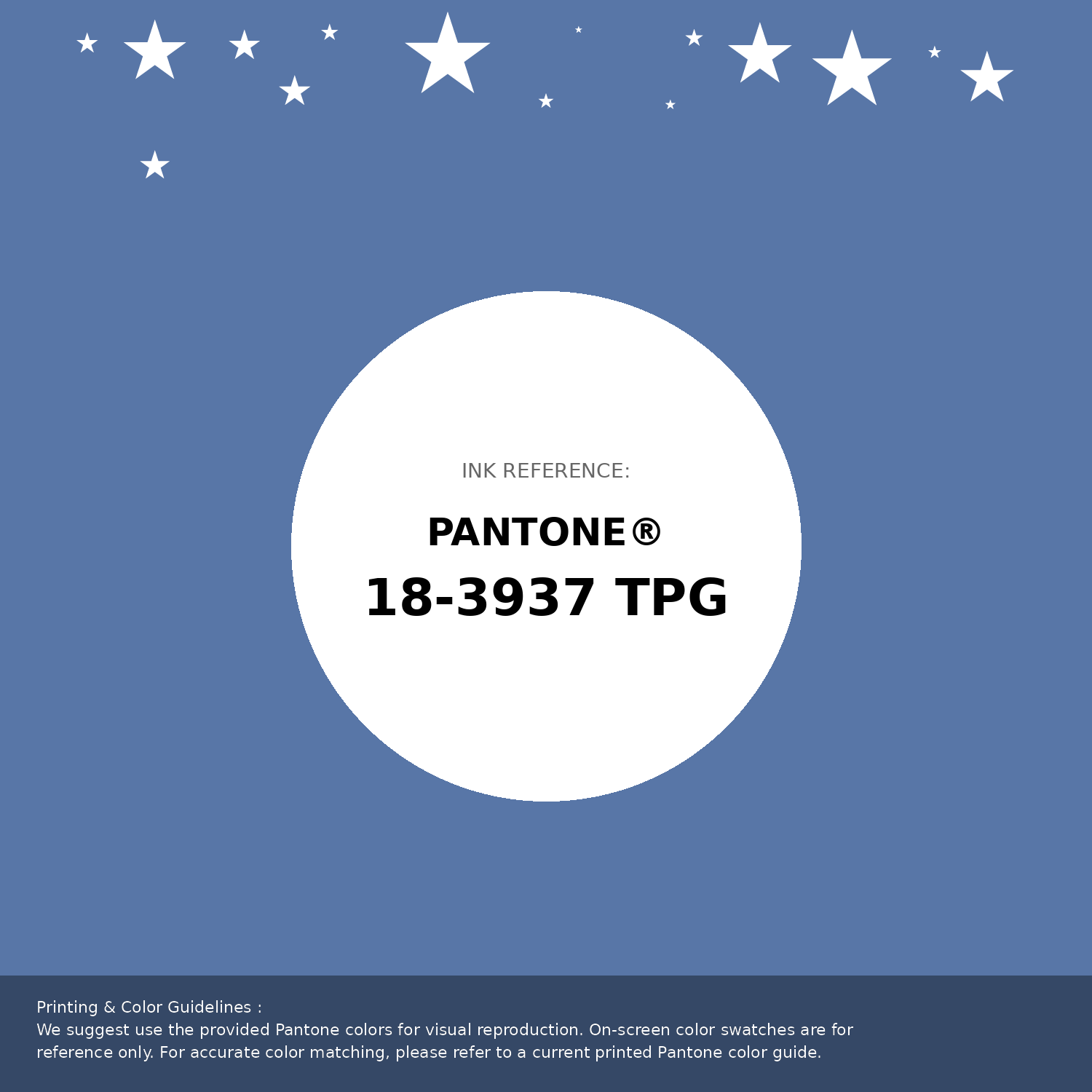 Beautiful Pantone swatch artwork featuring Pantone 18-3937 Tpg Blue Yonder Color | Hex color Code #5876a7. Professional color swatch design perfect for designers and color enthusiasts. #pantone #colorswatch #designresource #5876a7