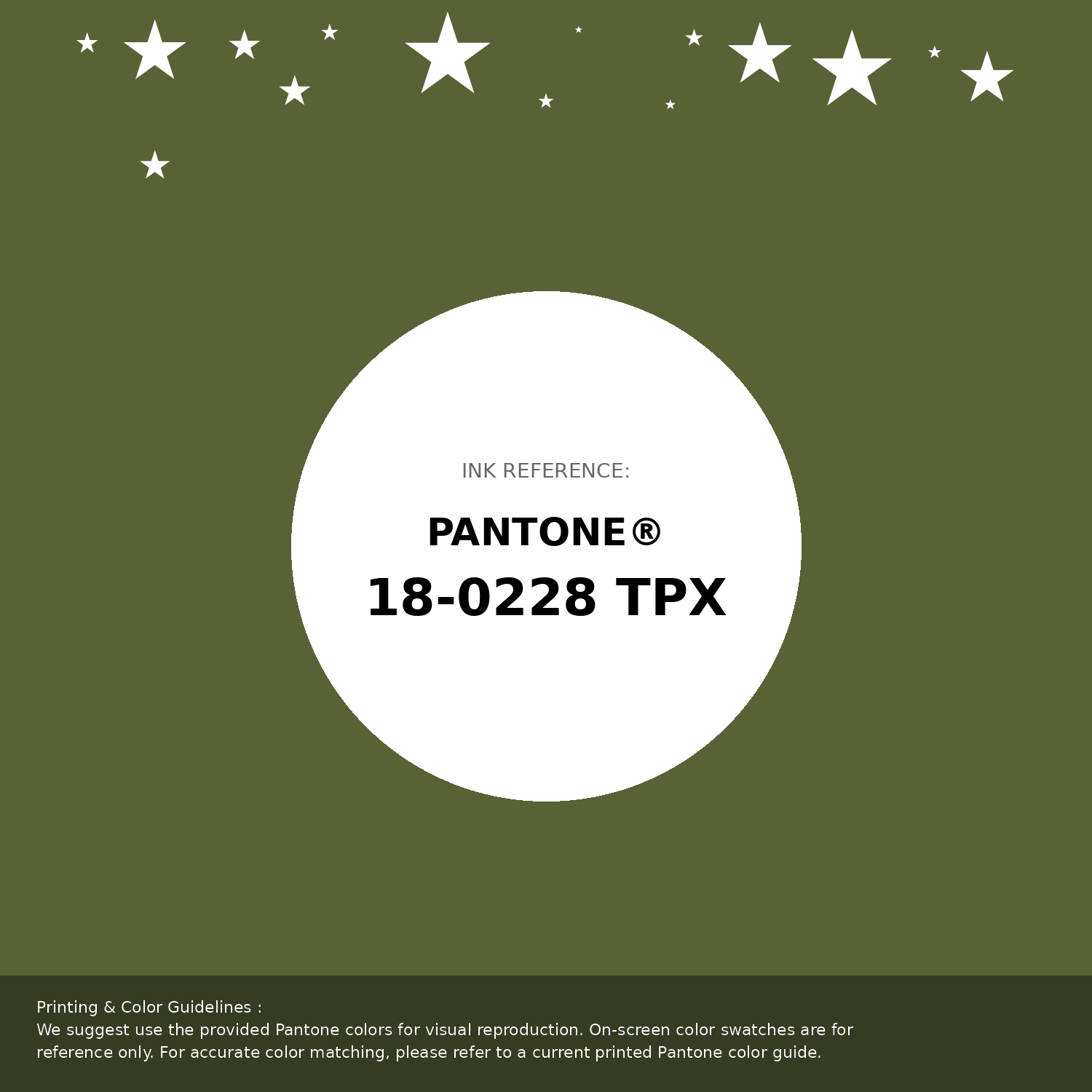 Beautiful Pantone swatch artwork featuring Pantone 18-0228 Tpx Pesto Color | Hex color Code #596236. Professional color swatch design perfect for designers and color enthusiasts. #pantone #colorswatch #designresource #596236