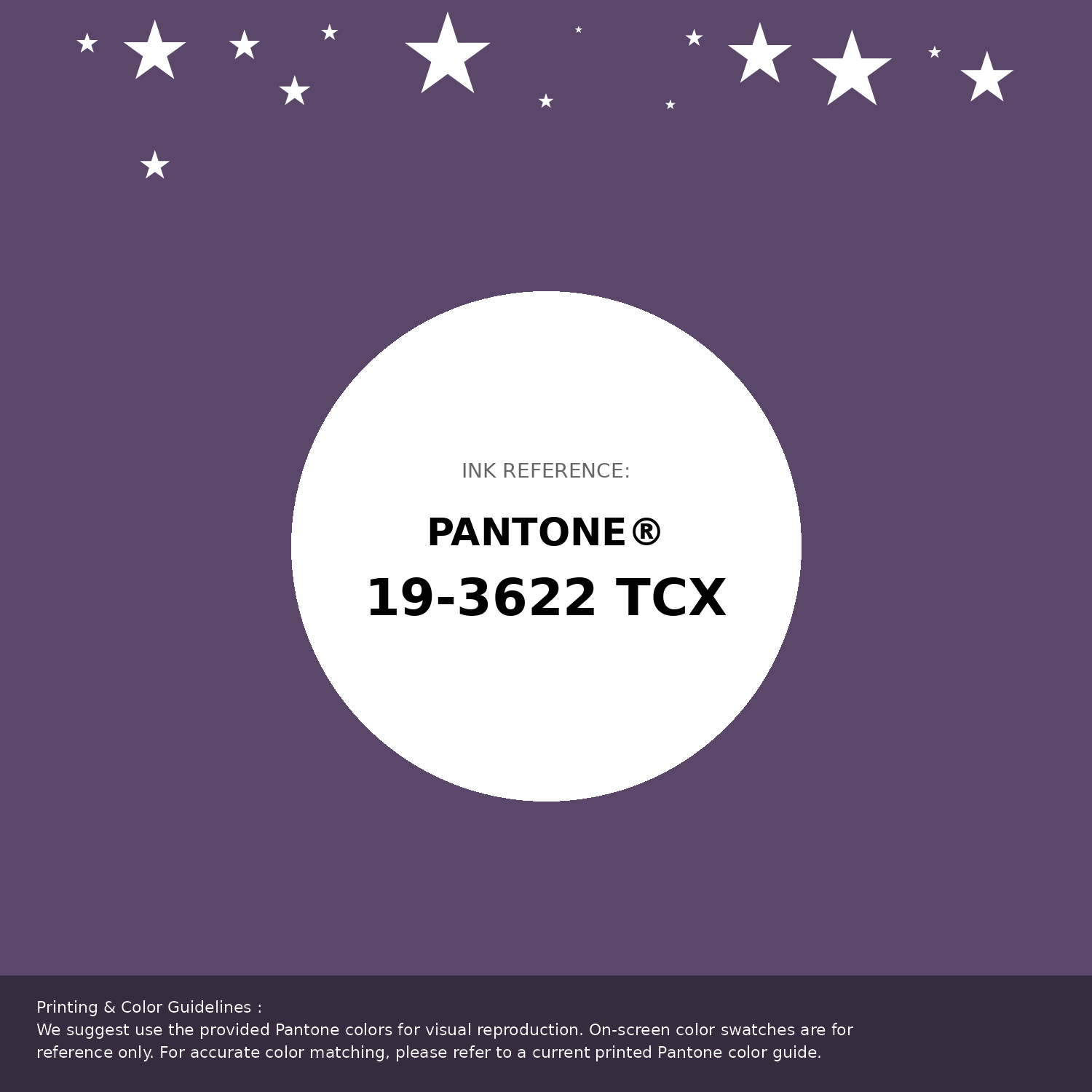 Beautiful Pantone swatch artwork featuring Pantone 19-3622 Tcx Loganberry Color | Hex color Code #5a4769. Professional color swatch design perfect for designers and color enthusiasts. #pantone #colorswatch #designresource #5a4769