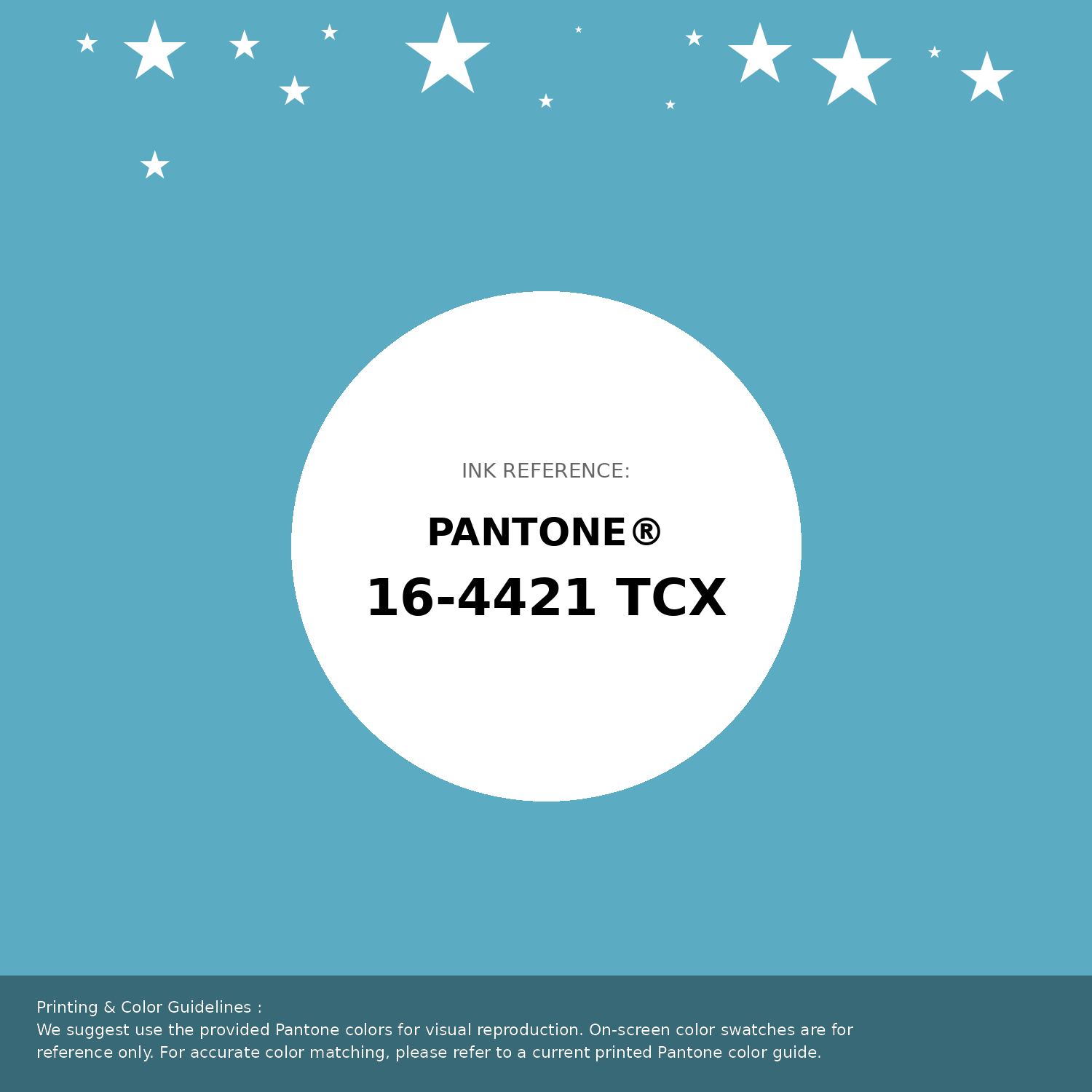 Beautiful Pantone swatch artwork featuring Pantone 16-4421 Tcx Blue Mist Color | Hex color Code #5bacc3. Professional color swatch design perfect for designers and color enthusiasts. #pantone #colorswatch #designresource #5bacc3