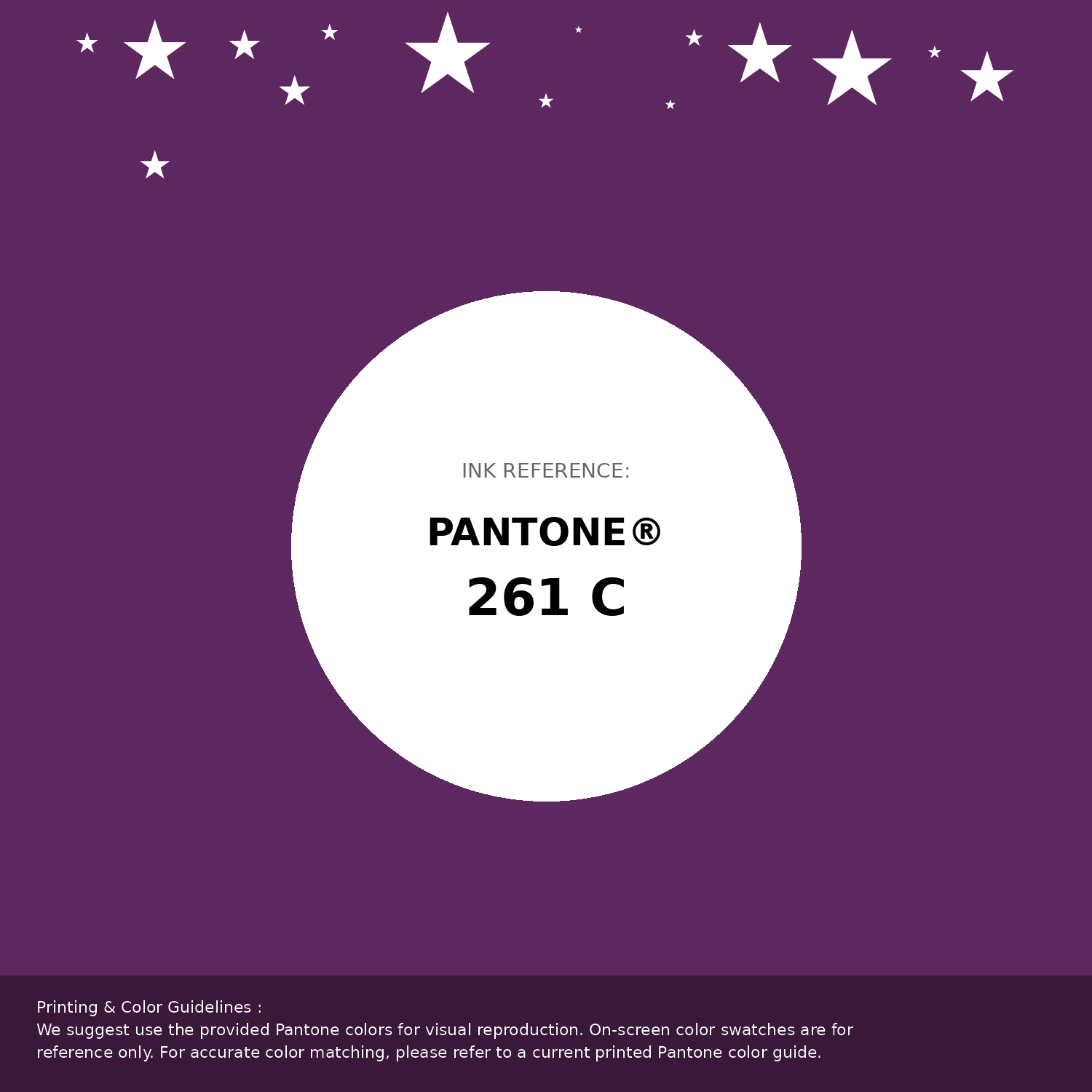 Hex Color #5d285f | Printing Match PANTONE 261 C | Color