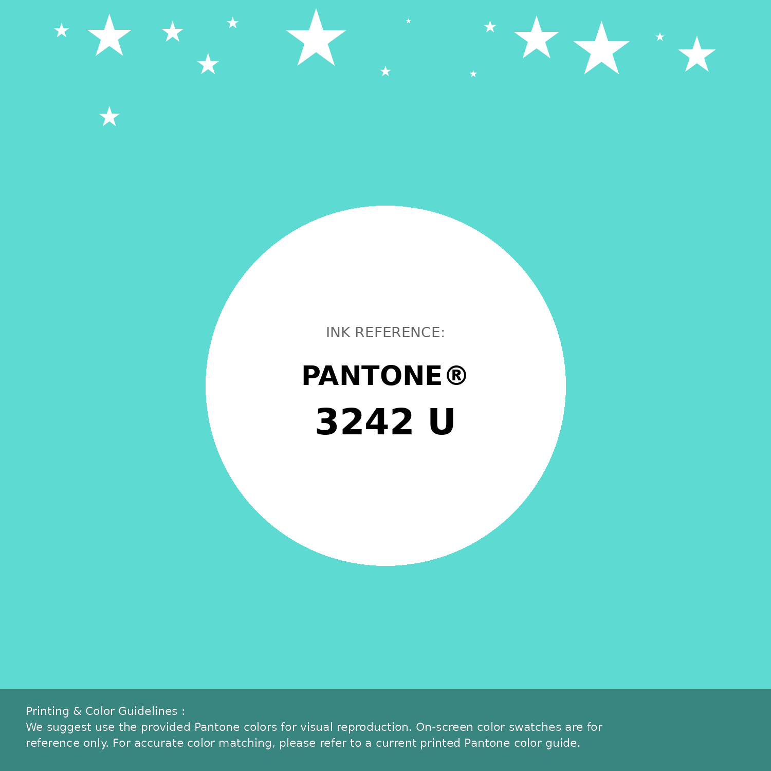 Beautiful Pantone swatch artwork featuring Pantone 3242 U Color | Hex color Code #5ddbd3. Professional color swatch design perfect for designers and color enthusiasts. #pantone #colorswatch #designresource #5ddbd3
