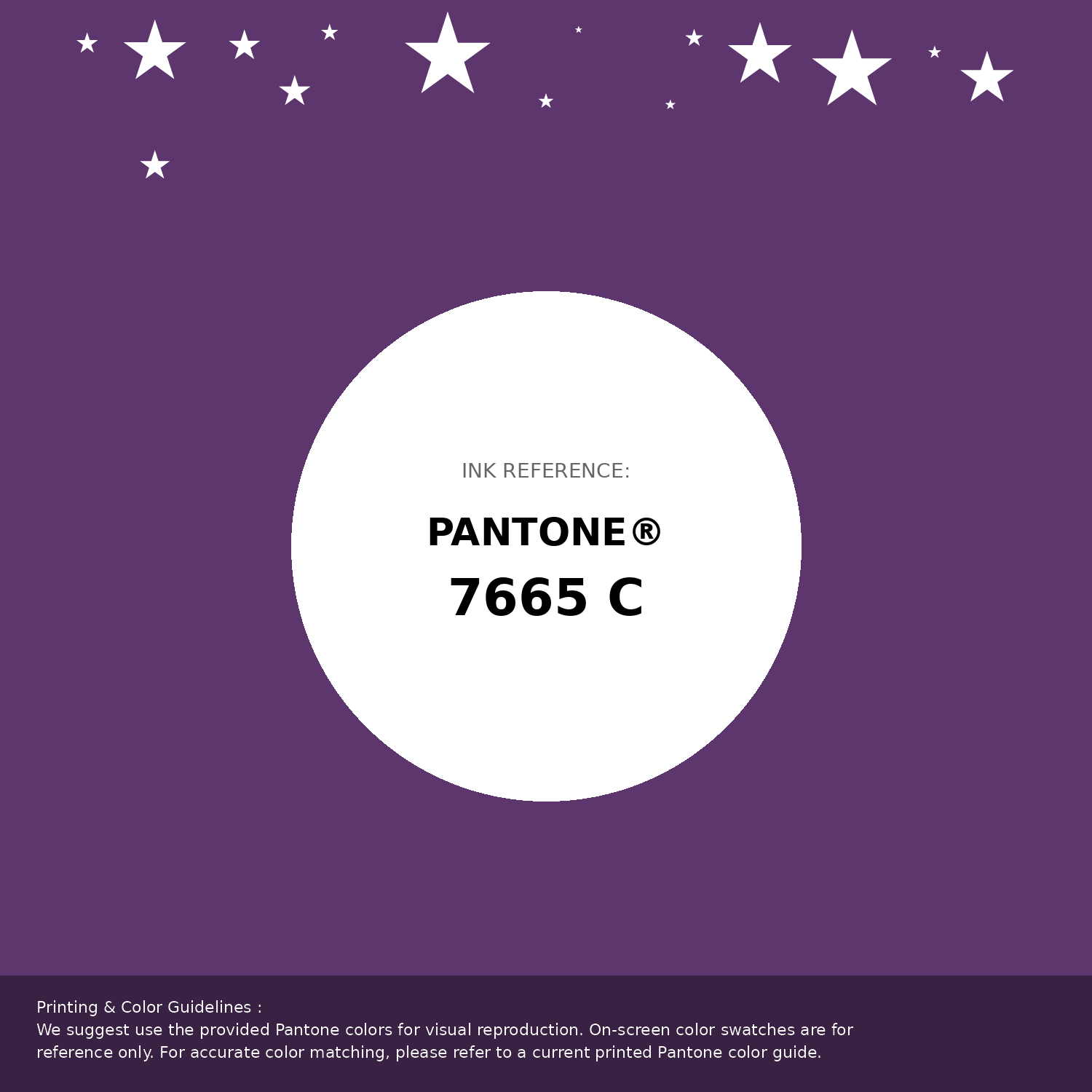 Beautiful Pantone swatch artwork featuring Pantone 7665 C Color | Hex color Code #5e366e. Professional color swatch design perfect for designers and color enthusiasts. #pantone #colorswatch #designresource #5e366e