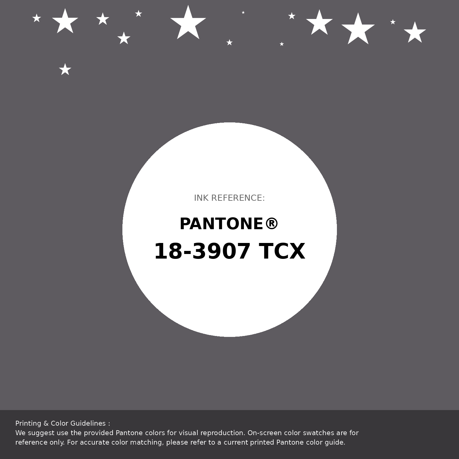 Beautiful Pantone swatch artwork featuring Pantone 18-3907 Tcx Tornado Color | Hex color Code #5e5b60. Professional color swatch design perfect for designers and color enthusiasts. #pantone #colorswatch #designresource #5e5b60
