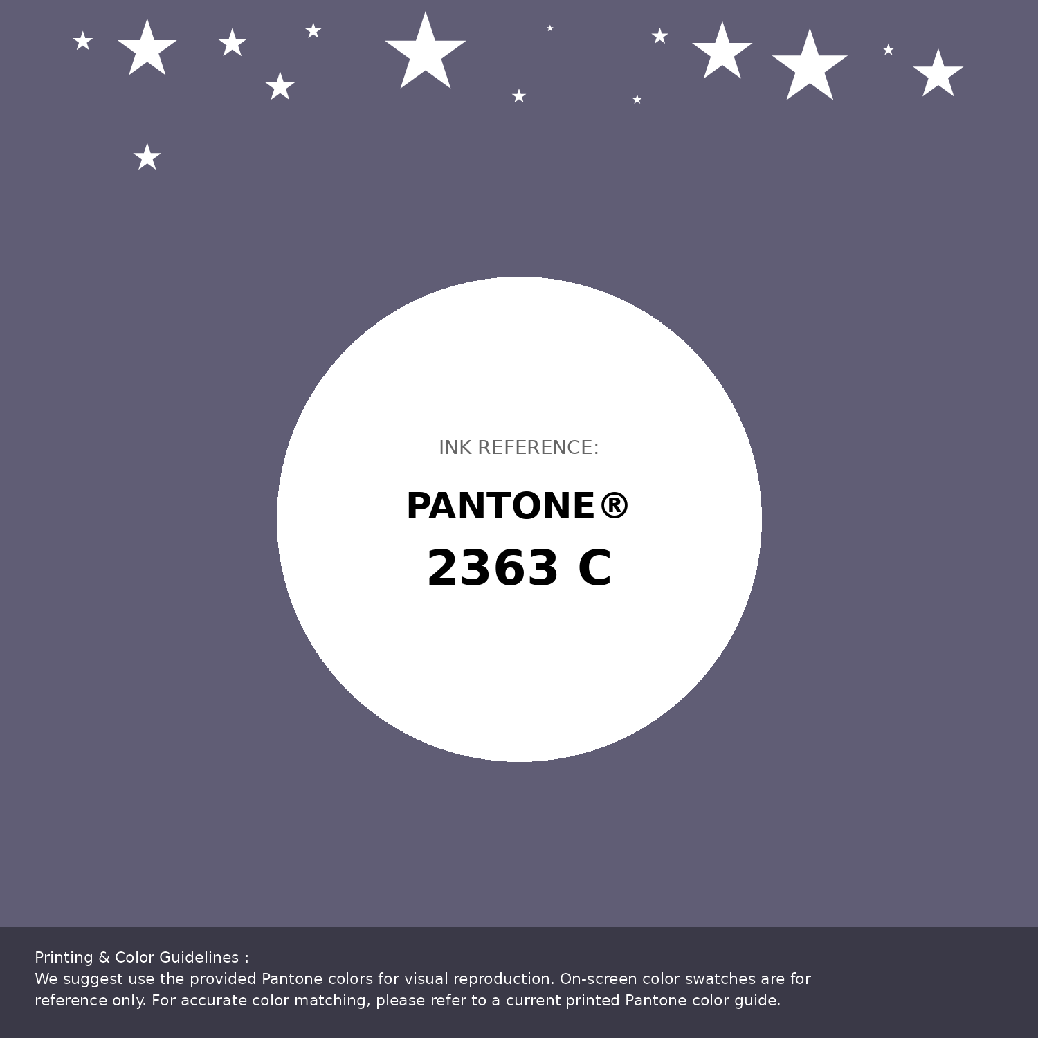 Beautiful Pantone swatch artwork featuring Pantone 2363 C Color | Hex color Code #605d75. Professional color swatch design perfect for designers and color enthusiasts. #pantone #colorswatch #designresource #605d75
