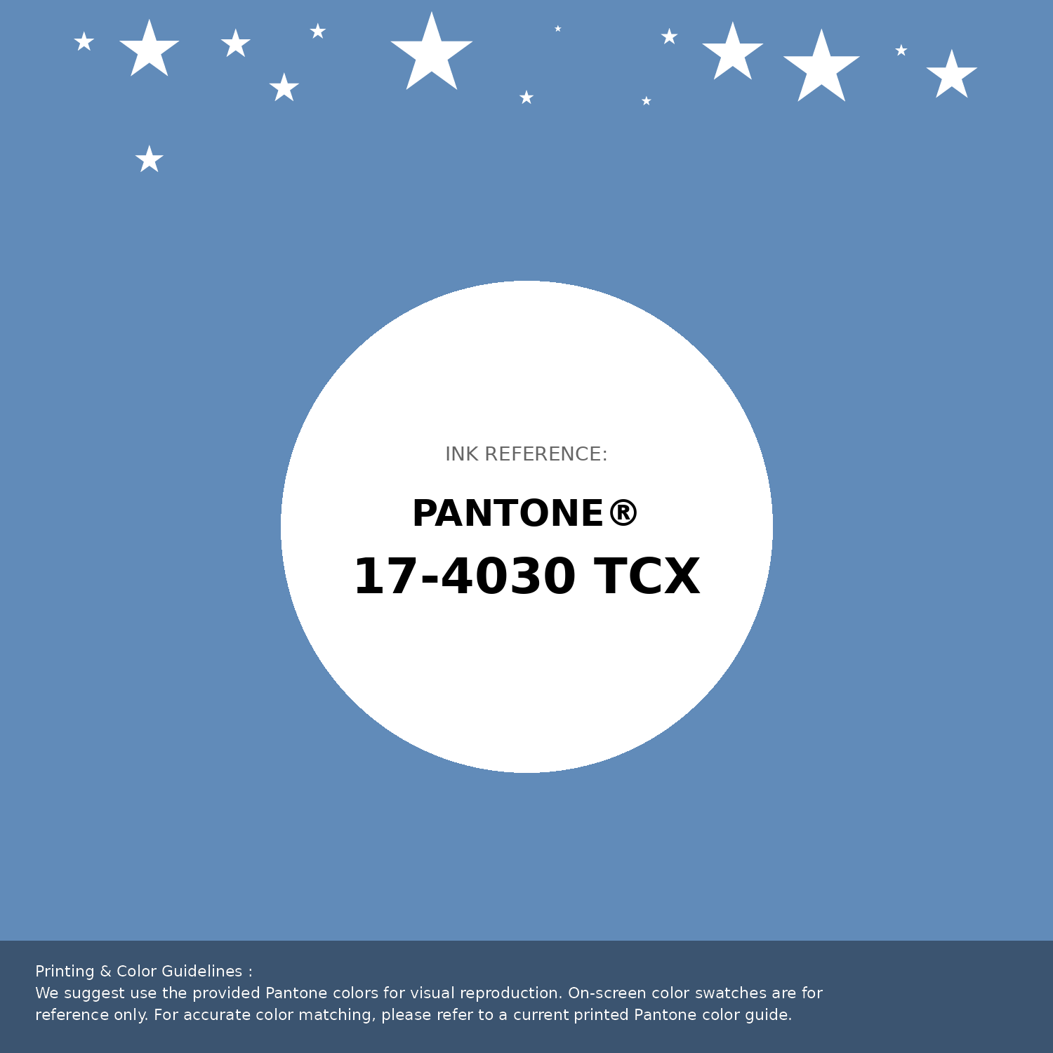 Beautiful Pantone swatch artwork featuring Pantone 17-4030 Tcx Silver Lake Blue Color | Hex color Code #618bb9. Professional color swatch design perfect for designers and color enthusiasts. #pantone #colorswatch #designresource #618bb9