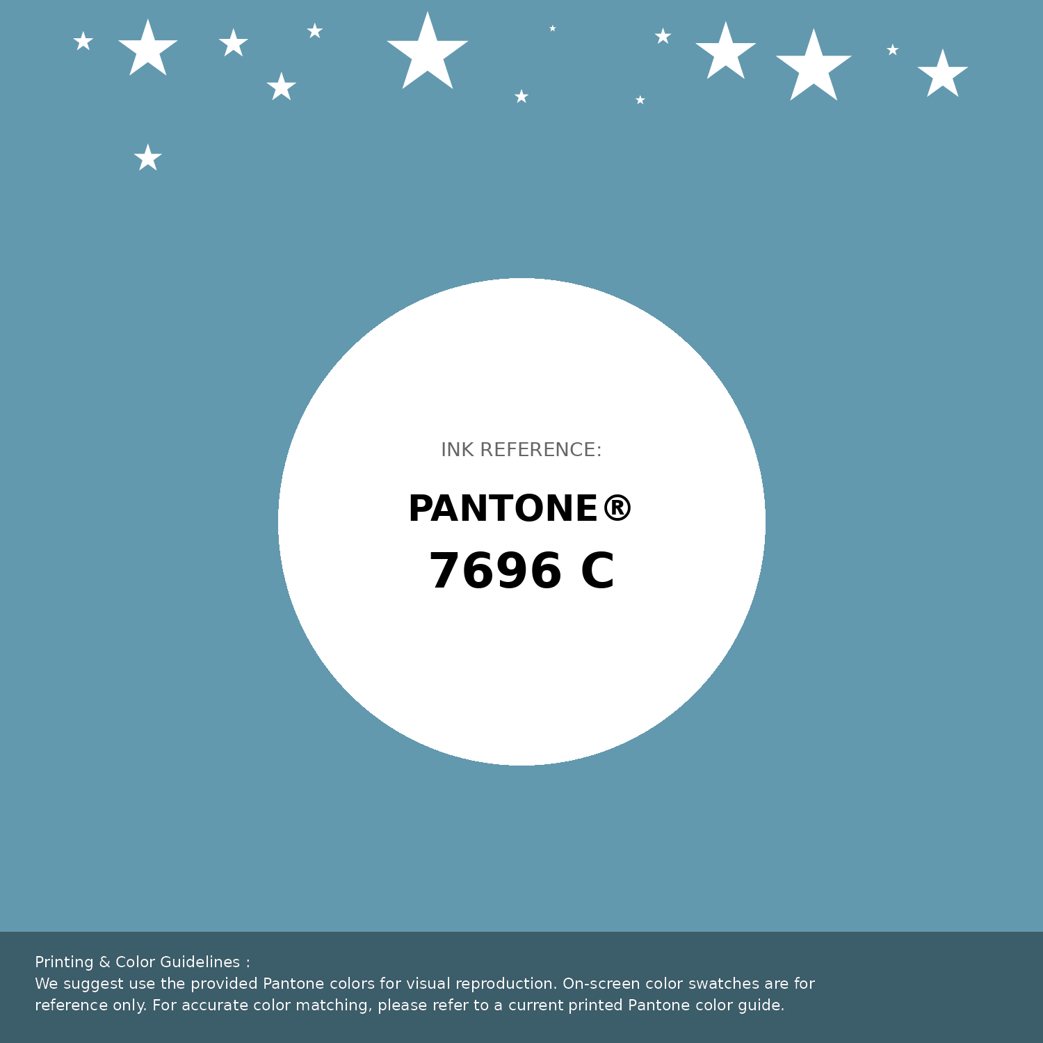 Beautiful Pantone swatch artwork featuring Pantone 7696 C Color | Hex color Code #6399ae. Professional color swatch design perfect for designers and color enthusiasts. #pantone #colorswatch #designresource #6399ae