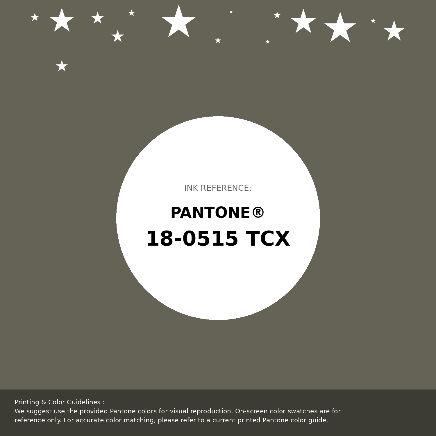 Beautiful Pantone swatch artwork featuring Pantone 18-0515 Tcx Dusty Olive Color | Hex color Code #646356. Professional color swatch design perfect for designers and color enthusiasts. #pantone #colorswatch #designresource #646356