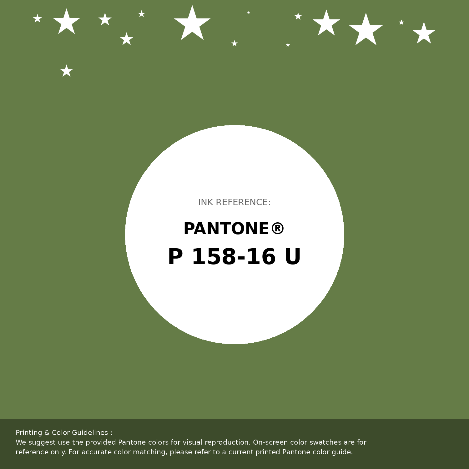 Beautiful Pantone swatch artwork featuring Pantone P 158-16 U Color | Hex color Code #657c47. Professional color swatch design perfect for designers and color enthusiasts. #pantone #colorswatch #designresource #657c47