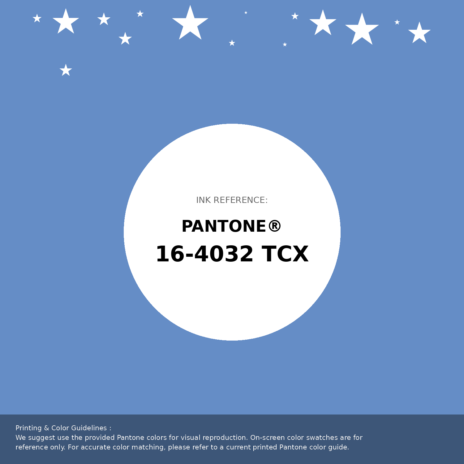 Beautiful Pantone swatch artwork featuring Pantone 16-4032 Tcx Provence Color | Hex color Code #658dc6. Professional color swatch design perfect for designers and color enthusiasts. #pantone #colorswatch #designresource #658dc6