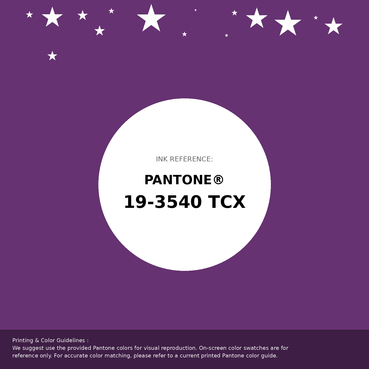 Beautiful Pantone swatch artwork featuring Pantone 19-3540 Tcx Purple Magic Color | Hex color Code #663271. Professional color swatch design perfect for designers and color enthusiasts. #pantone #colorswatch #designresource #663271