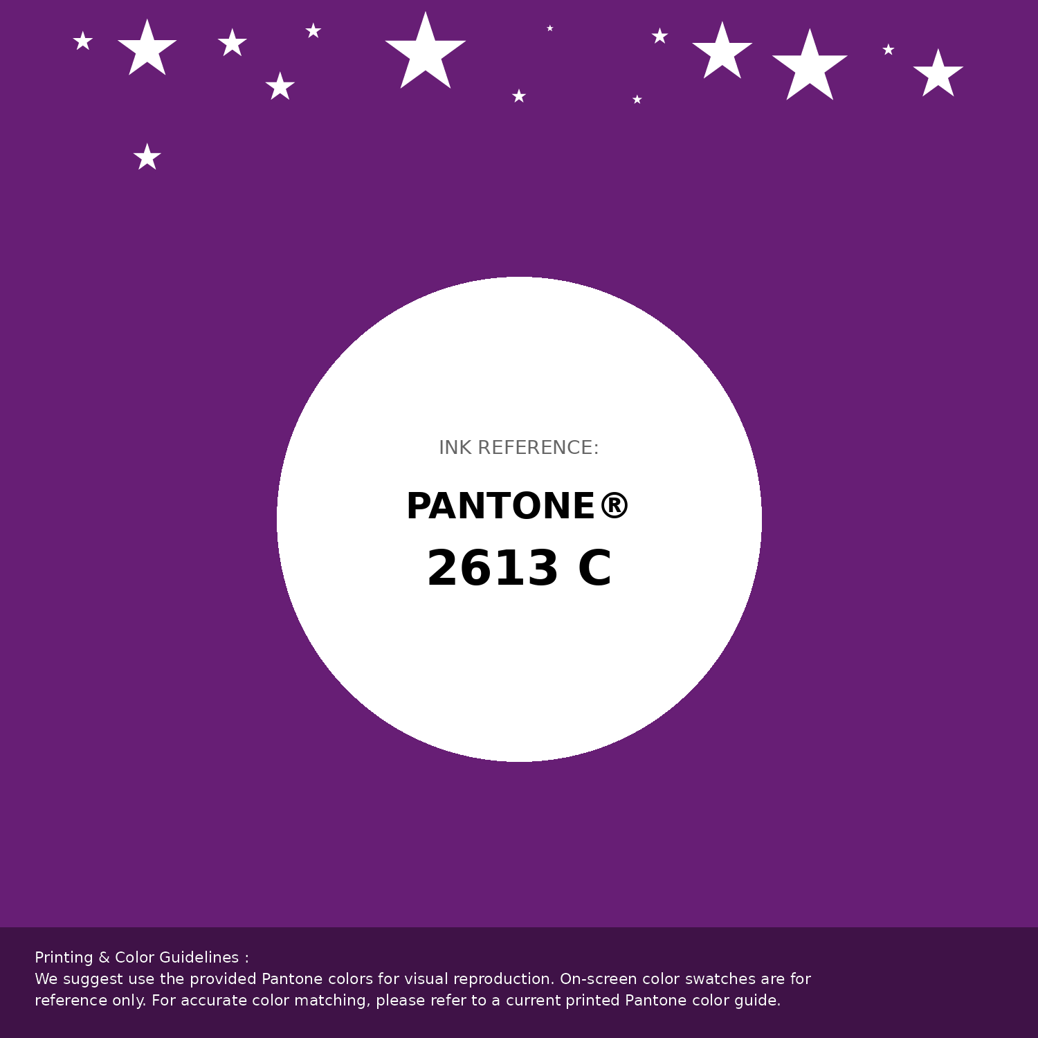 Beautiful Pantone swatch artwork featuring Pantone 2613 C Color | Hex color Code #671e75. Professional color swatch design perfect for designers and color enthusiasts. #pantone #colorswatch #designresource #671e75