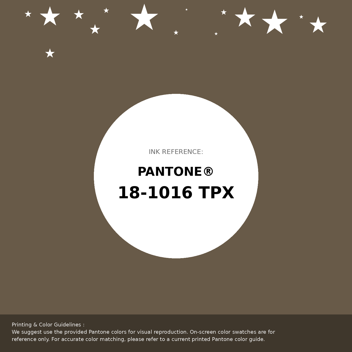 Beautiful Pantone swatch artwork featuring Pantone 18-1016 Tpx Cub Color | Hex color Code #685a48. Professional color swatch design perfect for designers and color enthusiasts. #pantone #colorswatch #designresource #685a48