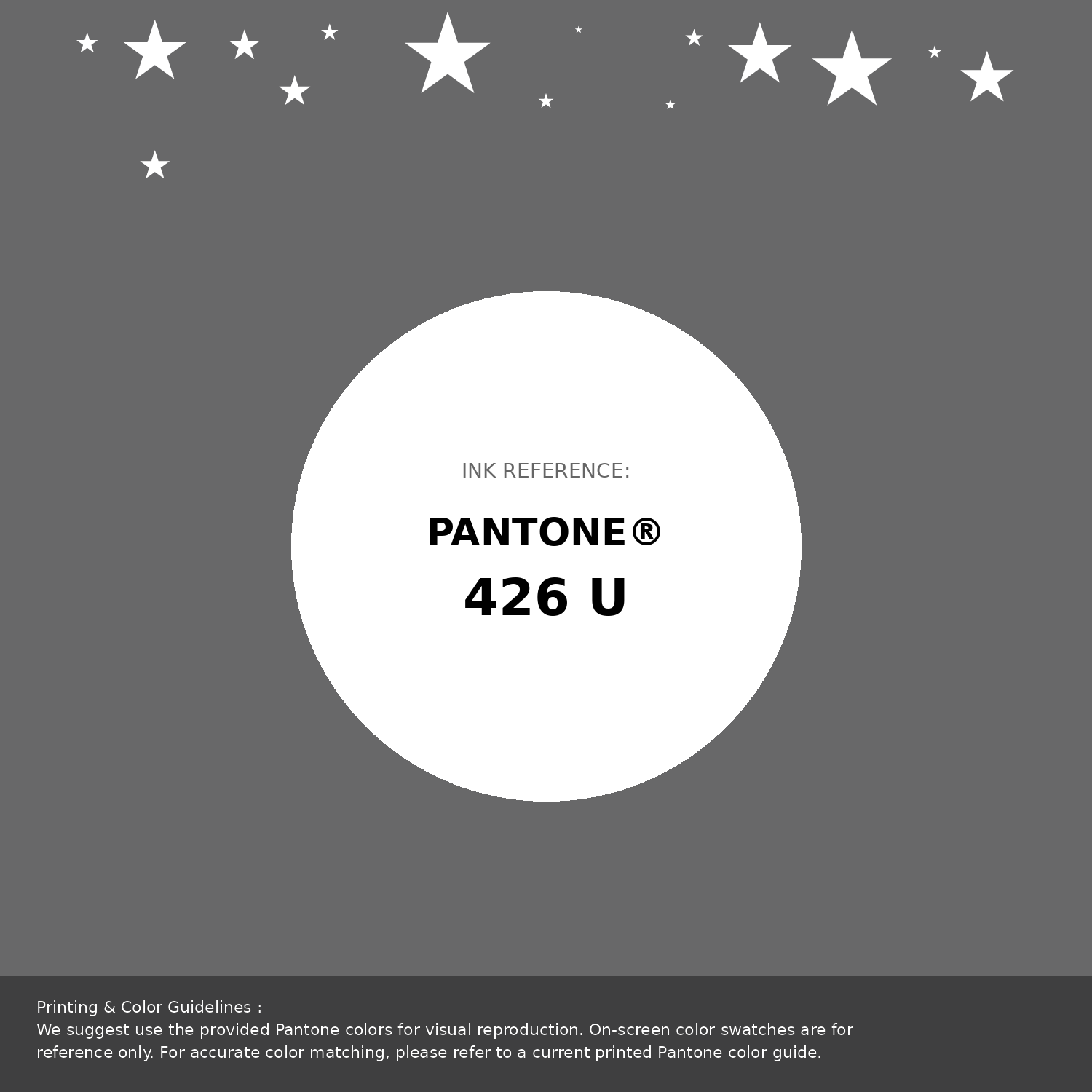 Beautiful Pantone swatch artwork featuring Pantone 426 U Color | Hex color Code #686869. Professional color swatch design perfect for designers and color enthusiasts. #pantone #colorswatch #designresource #686869