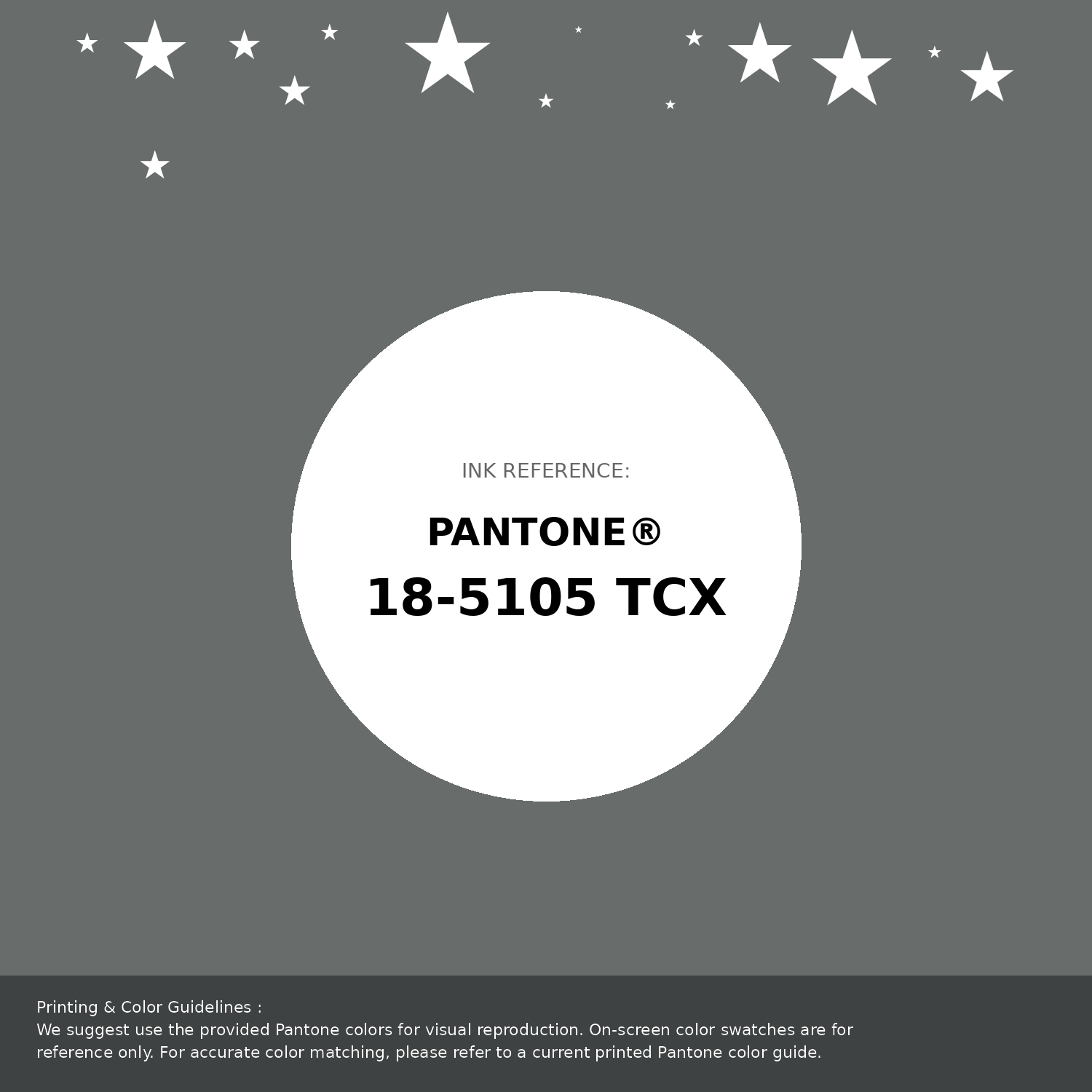 Beautiful Pantone swatch artwork featuring Pantone 18-5105 Tcx Sedona Sage Color | Hex color Code #686d6c. Professional color swatch design perfect for designers and color enthusiasts. #pantone #colorswatch #designresource #686d6c