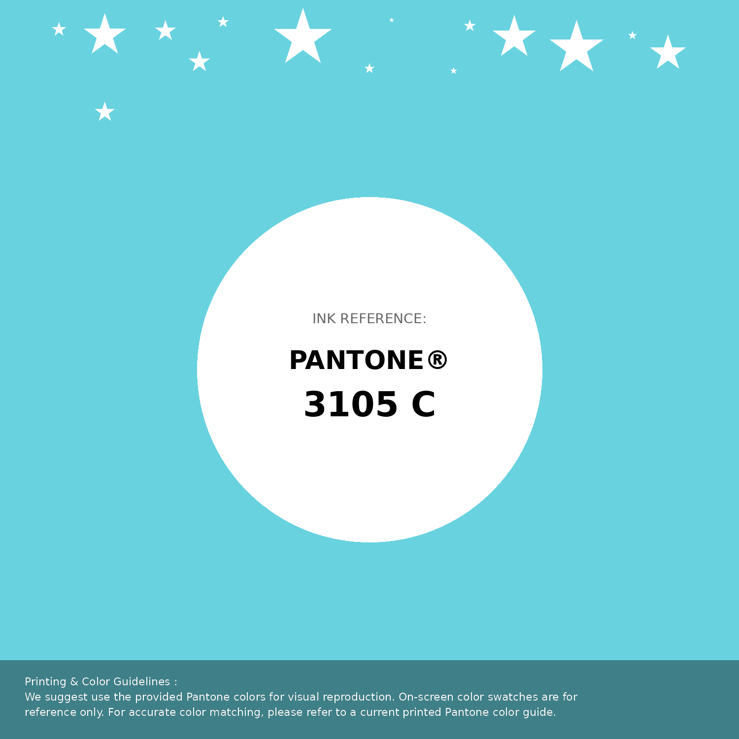 Beautiful Pantone swatch artwork featuring Pantone 3105 C Color | Hex color Code #68d2df. Professional color swatch design perfect for designers and color enthusiasts. #pantone #colorswatch #designresource #68d2df