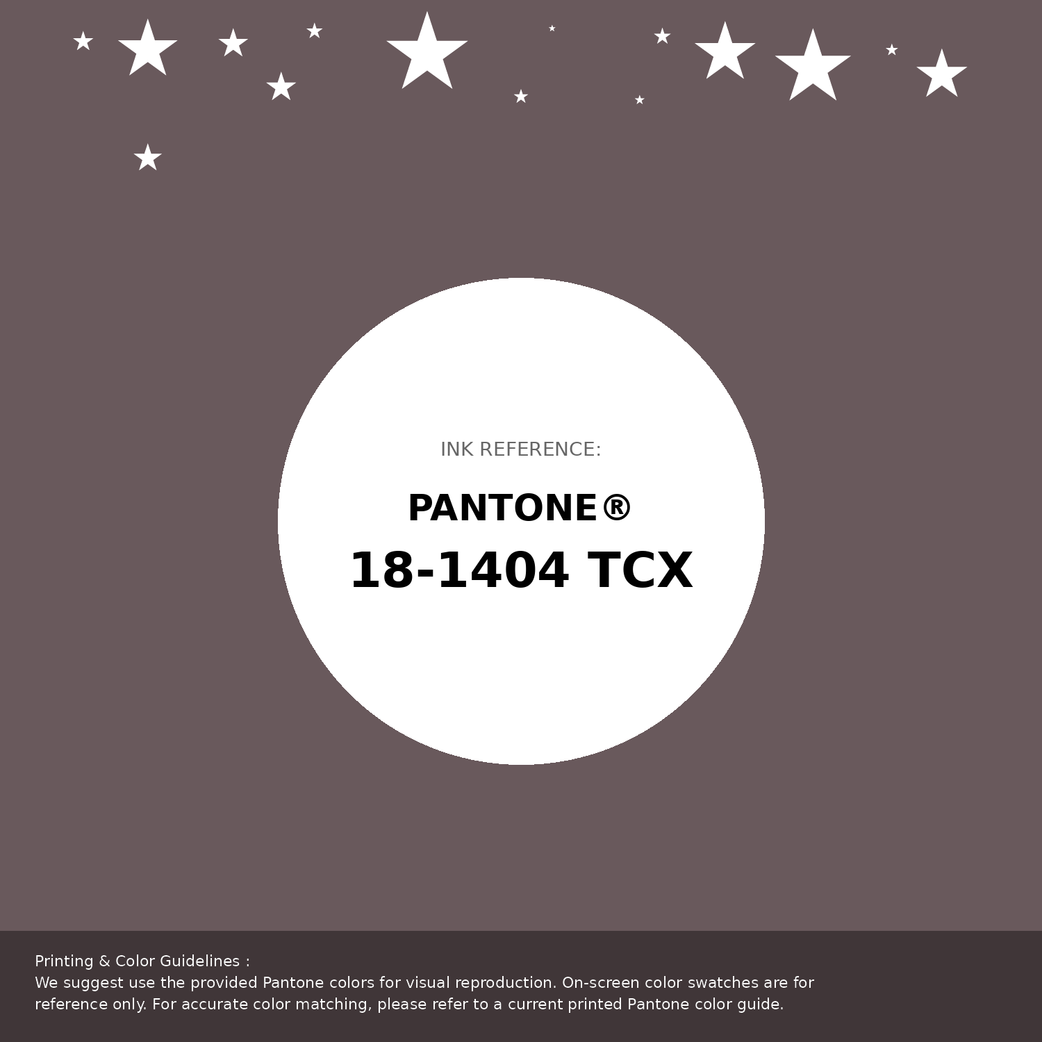 Hex Color #69595c | Printing Match PANTONE 18-1404 TCX | Color