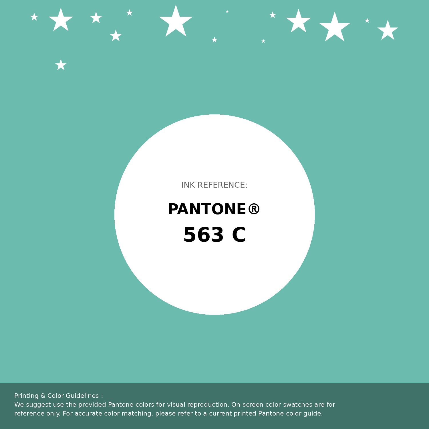 Beautiful Pantone swatch artwork featuring Pantone 563 C Color | Hex color Code #6bbbae. Professional color swatch design perfect for designers and color enthusiasts. #pantone #colorswatch #designresource #6bbbae