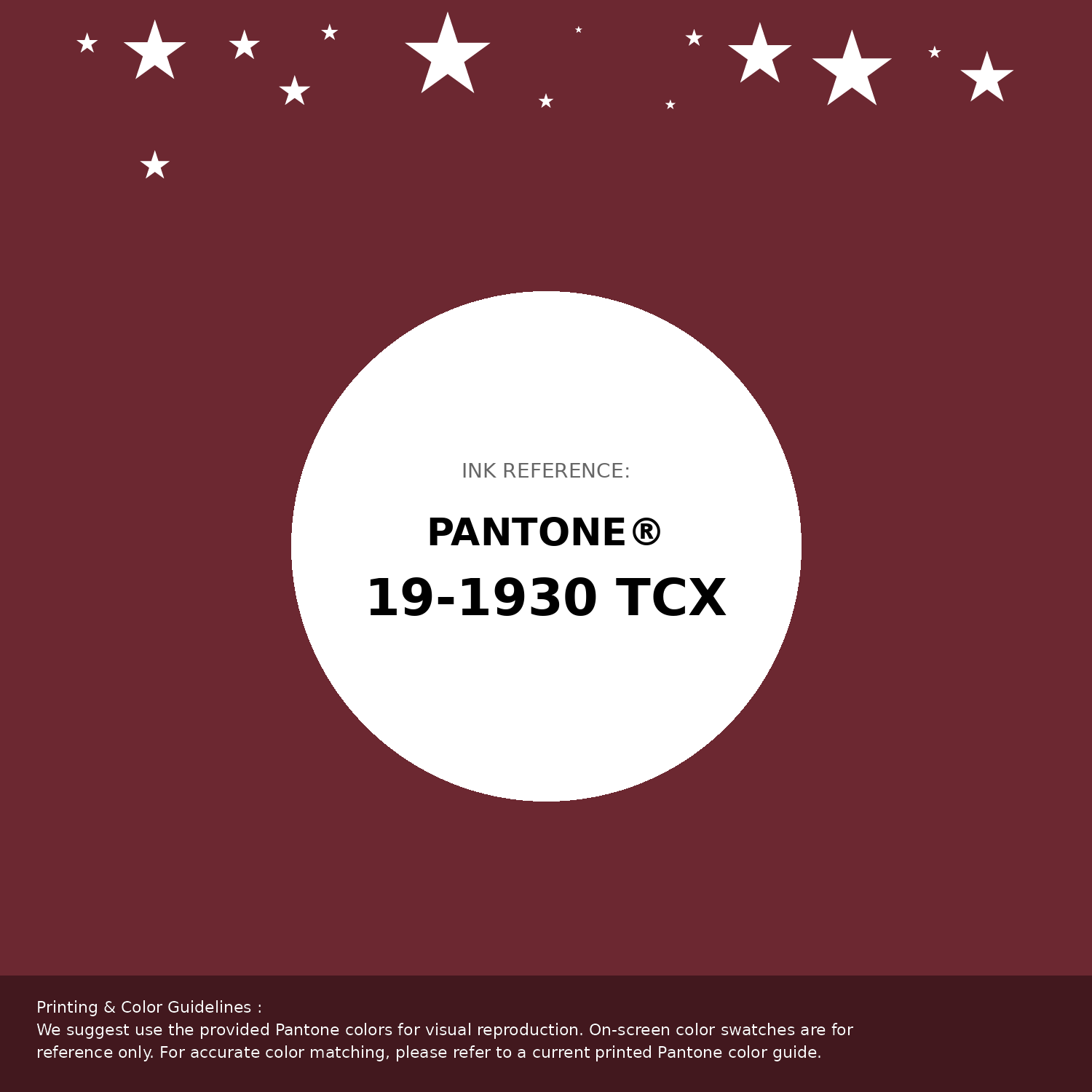 Hex Color #6c2831 | Printing Match PANTONE 19-1930 TCX | Color