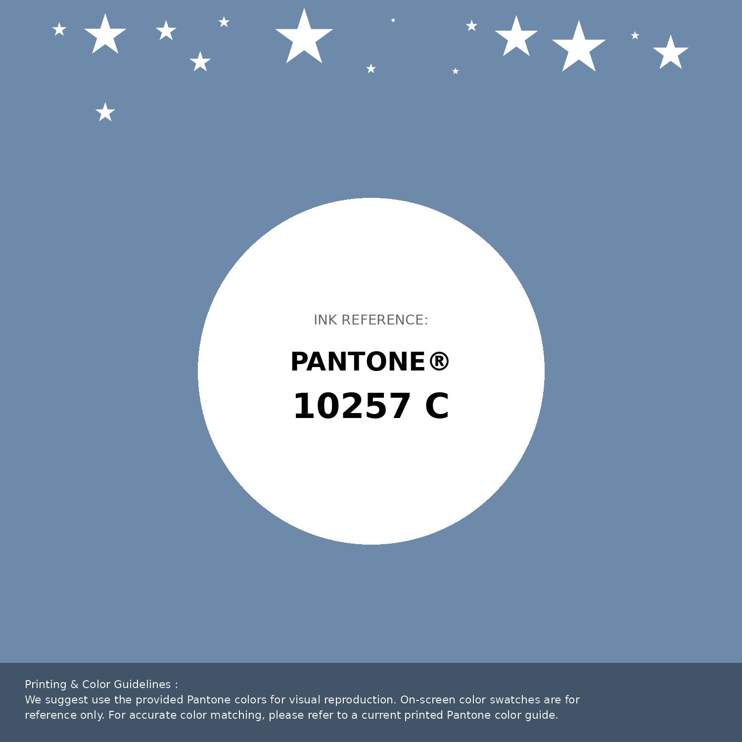Beautiful Pantone swatch artwork featuring Pantone 10257 C Color | Hex color Code #6d8aab. Professional color swatch design perfect for designers and color enthusiasts. #pantone #colorswatch #designresource #6d8aab