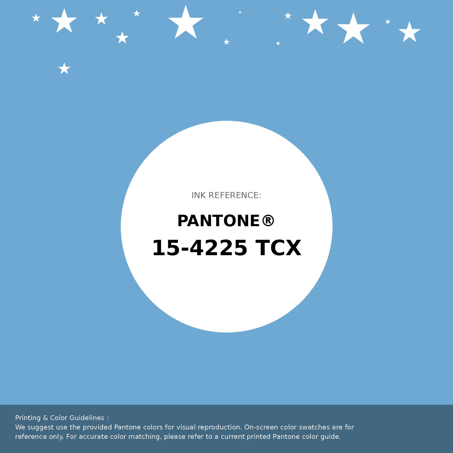Hex Color #6da9d2 | Printing Match PANTONE 15-4225 TCX | Color