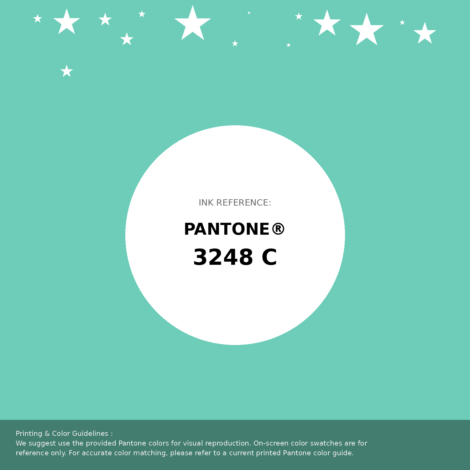 Beautiful Pantone swatch artwork featuring Pantone 3248 C Color | Hex color Code #6dcdb8. Professional color swatch design perfect for designers and color enthusiasts. #pantone #colorswatch #designresource #6dcdb8