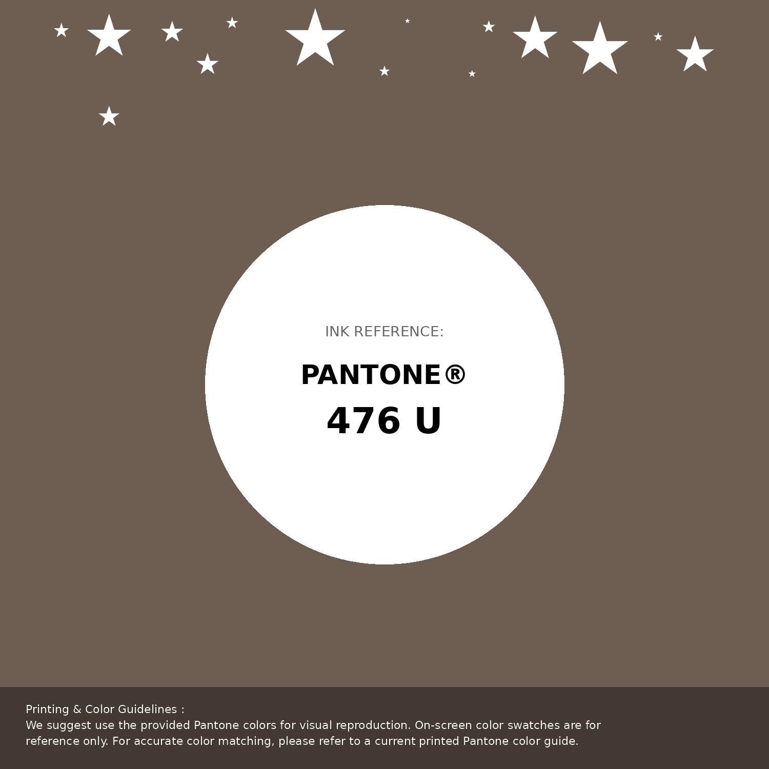 Beautiful Pantone swatch artwork featuring Pantone 476 U Color | Hex color Code #6e5e52. Professional color swatch design perfect for designers and color enthusiasts. #pantone #colorswatch #designresource #6e5e52