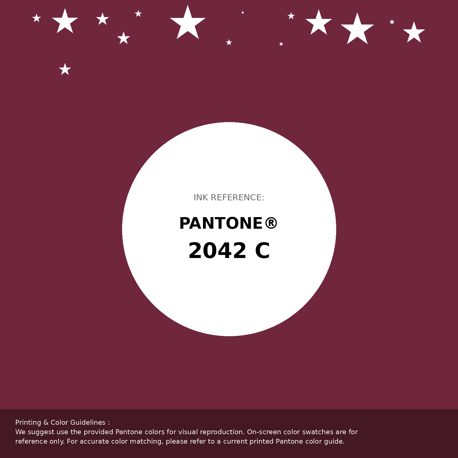 Beautiful Pantone swatch artwork featuring Pantone 2042 C Color | Hex color Code #70273d. Professional color swatch design perfect for designers and color enthusiasts. #pantone #colorswatch #designresource #70273d