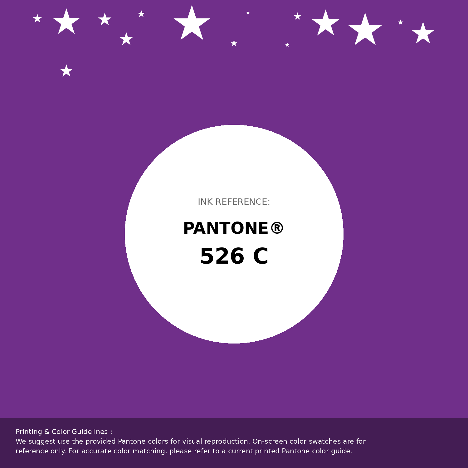 Beautiful Pantone swatch artwork featuring Pantone 526 C Color | Hex color Code #702f8a. Professional color swatch design perfect for designers and color enthusiasts. #pantone #colorswatch #designresource #702f8a