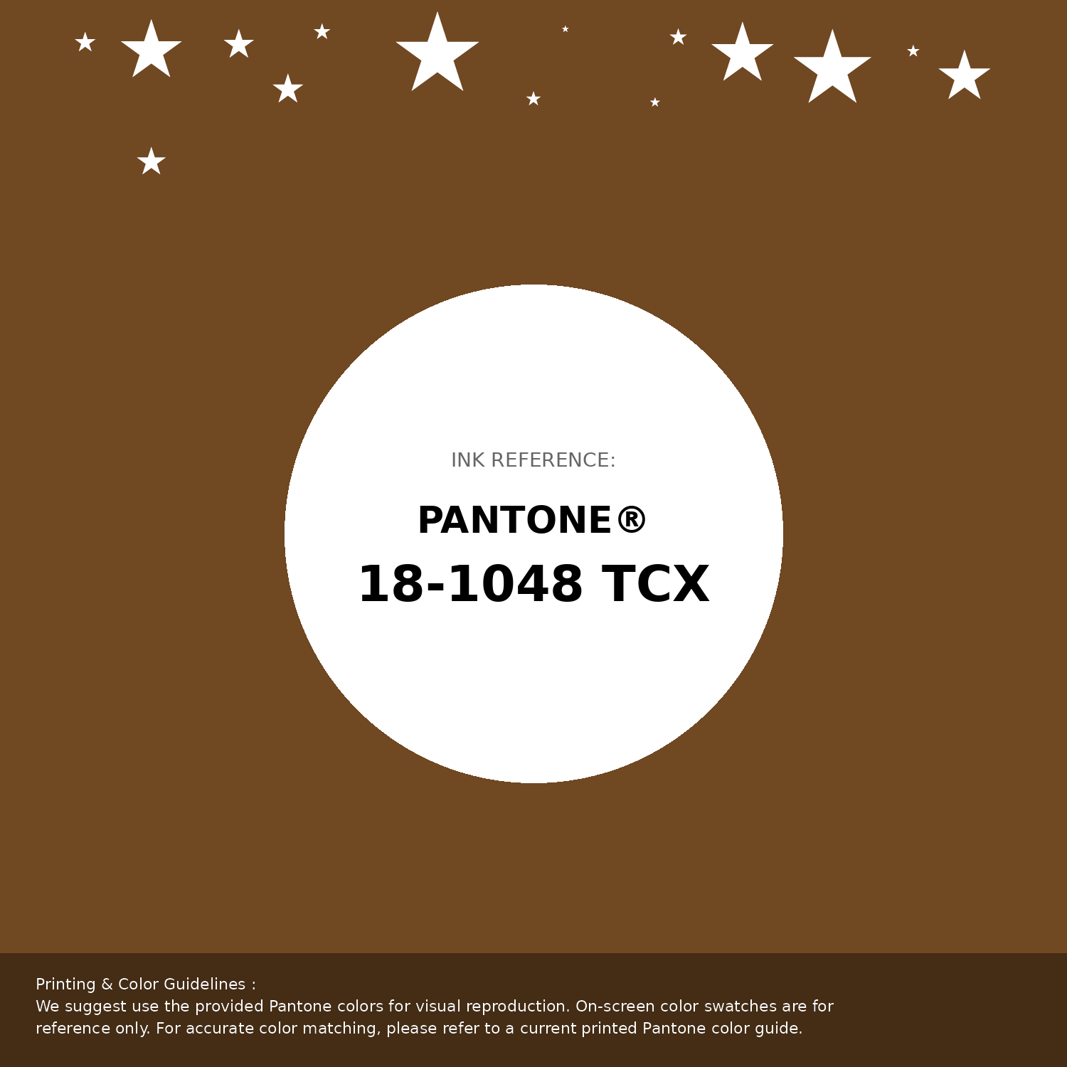 Beautiful Pantone swatch artwork featuring Pantone 18-1048 Tcx Monks Robe Color | Hex color Code #704822. Professional color swatch design perfect for designers and color enthusiasts. #pantone #colorswatch #designresource #704822