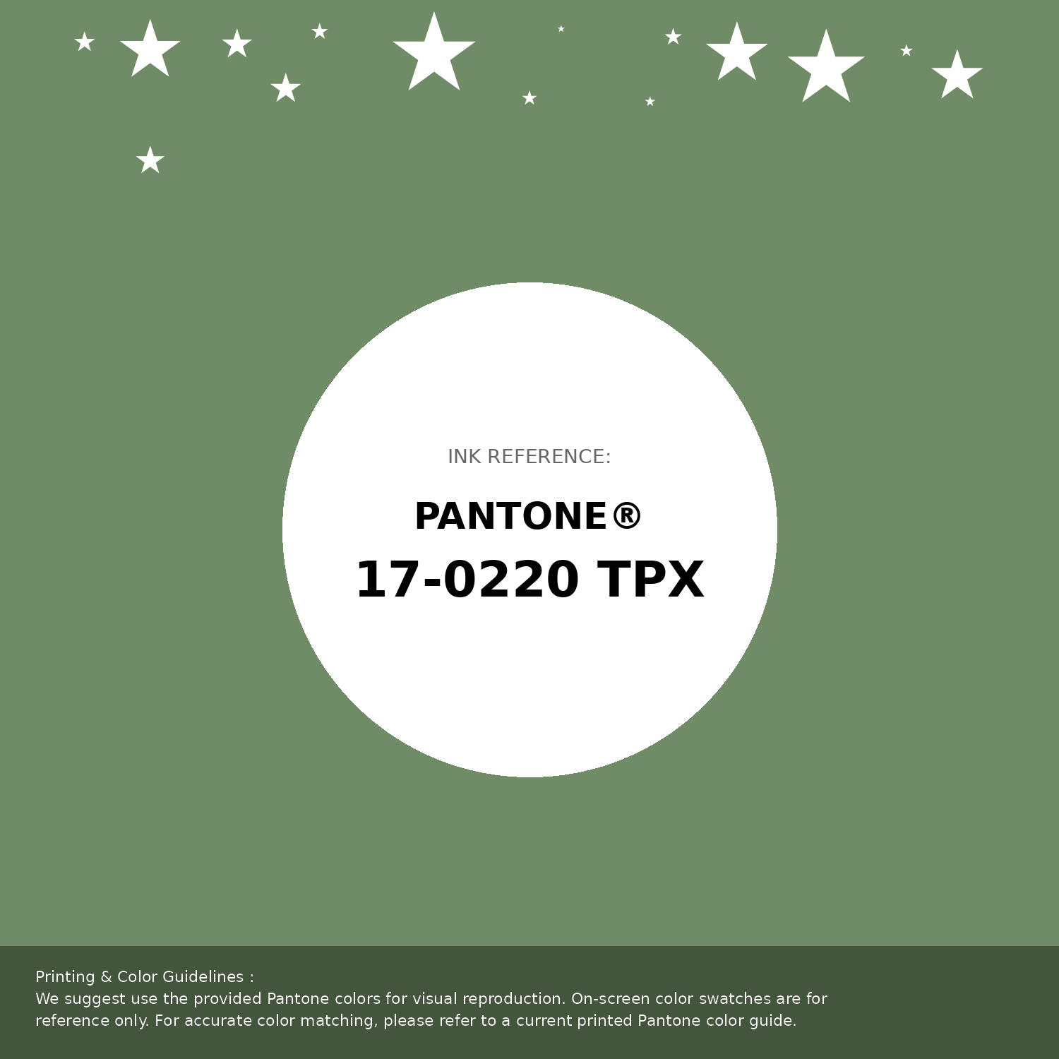 Hex Color #708c66 | Printing Match PANTONE 17-0220 TPX | Color