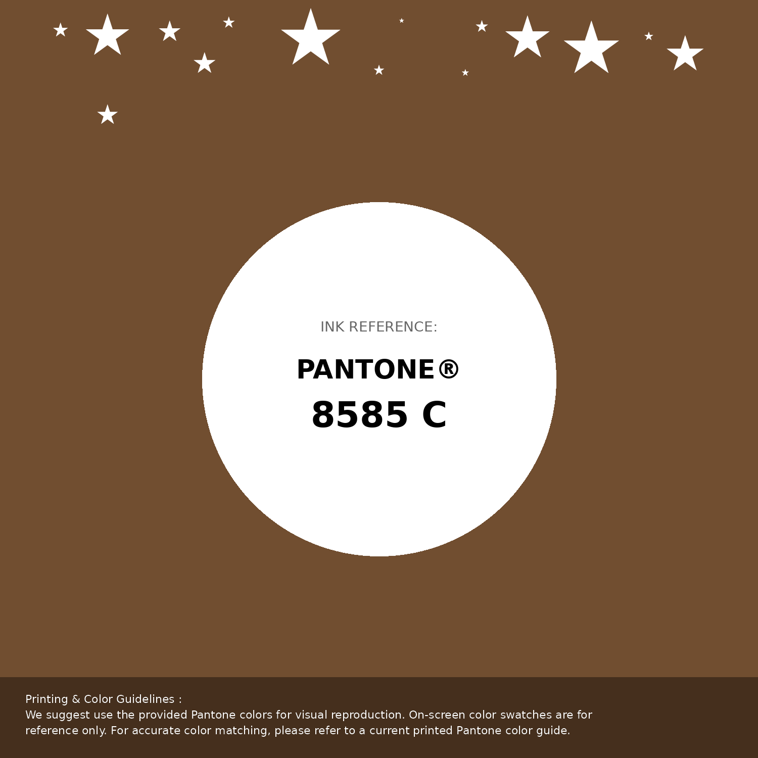 Beautiful Pantone swatch artwork featuring Pantone 8585 C Color | Hex color Code #714e30. Professional color swatch design perfect for designers and color enthusiasts. #pantone #colorswatch #designresource #714e30