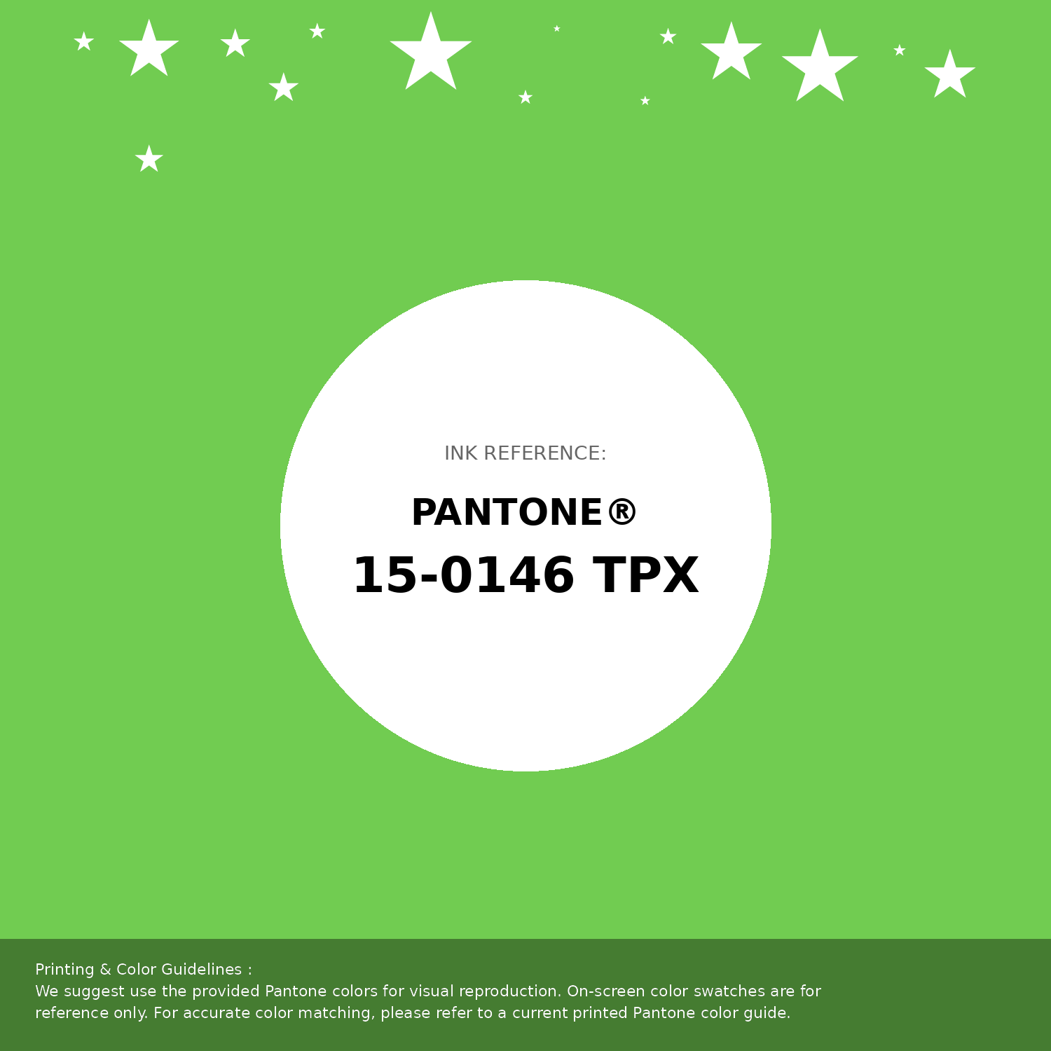 Hex Color #71cc51 | Printing Match PANTONE 15-0146 TPX | Color