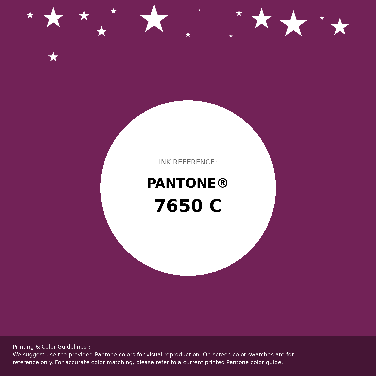 Hex Color #722257 | Printing Match PANTONE 7650 C | Color