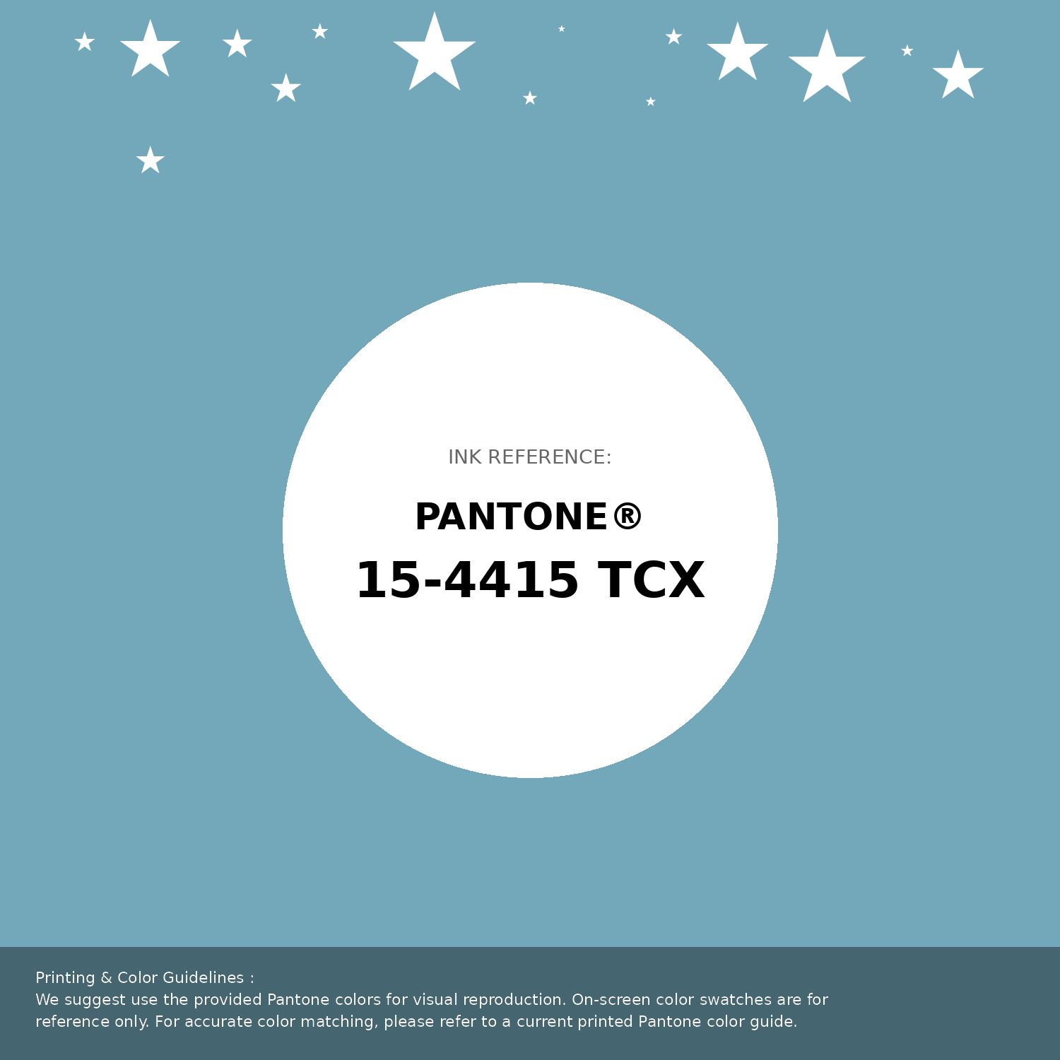 Hex Color #72a8ba | Printing Match PANTONE 15-4415 TCX | Color