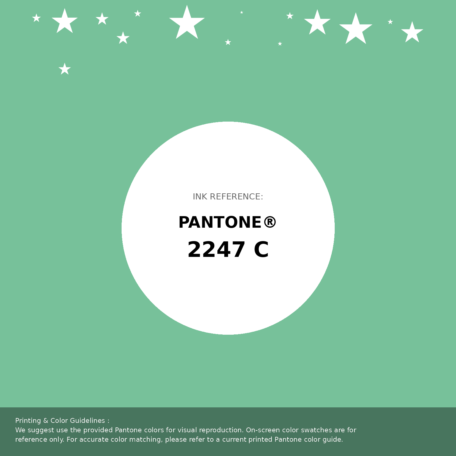 Beautiful Pantone swatch artwork featuring Pantone 2247 C Color | Hex color Code #77c19a. Professional color swatch design perfect for designers and color enthusiasts. #pantone #colorswatch #designresource #77c19a